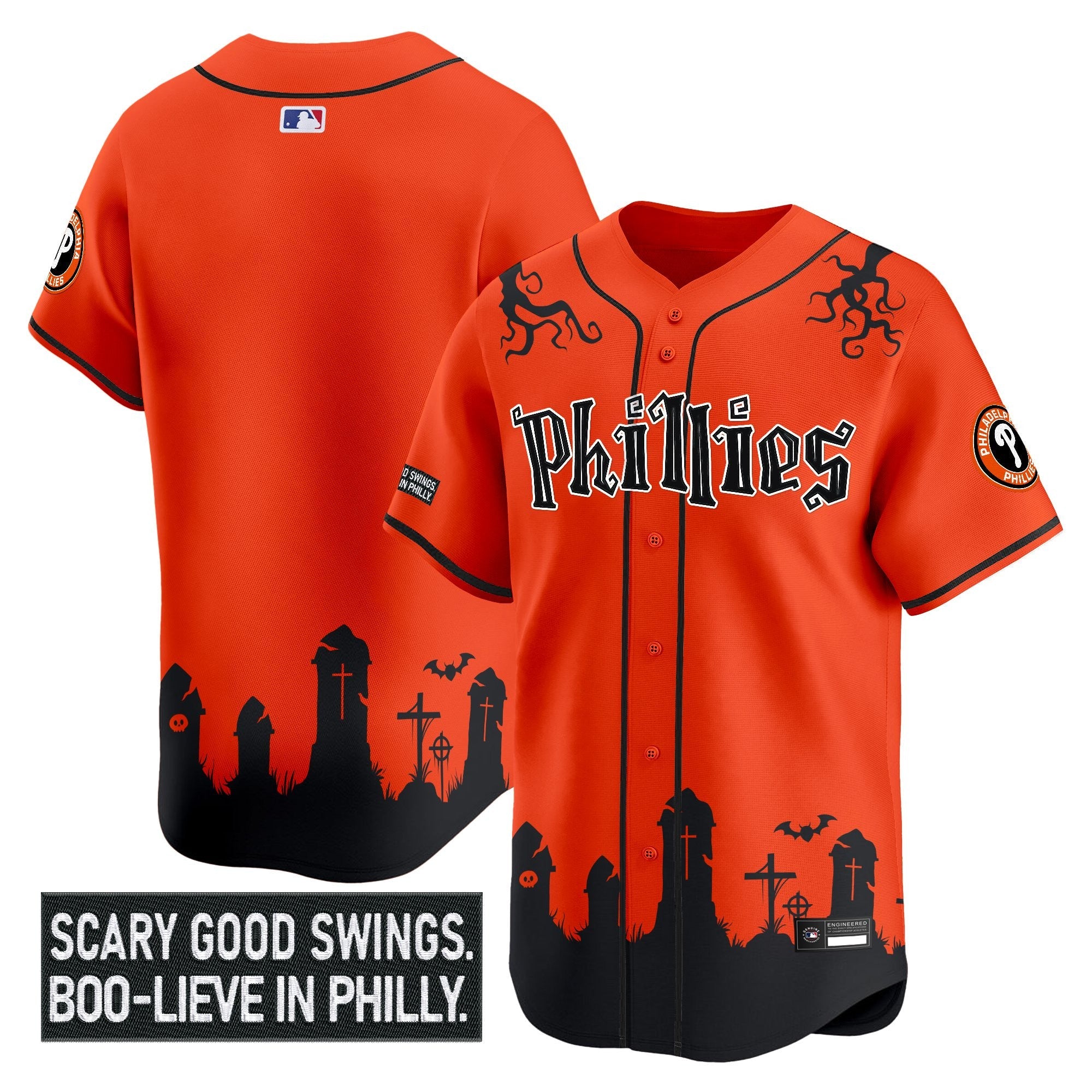 Men’s Philadelphia ‘Halloween Spooky Edition’ Premier Limited Jersey – Stitched