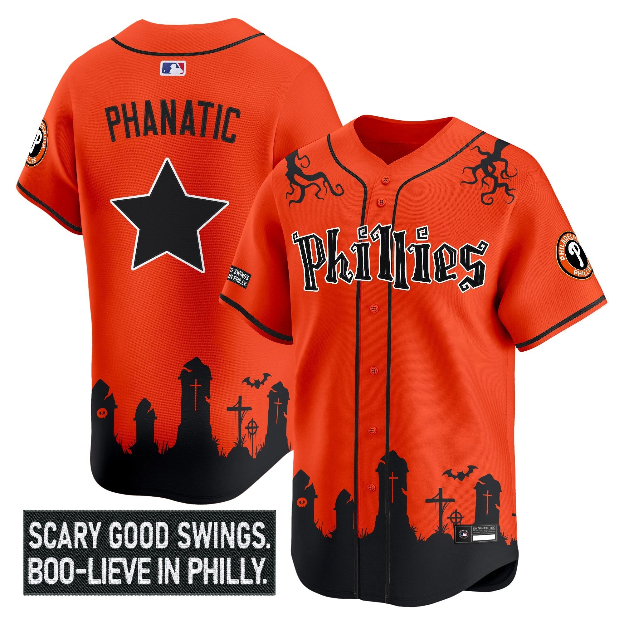 Men’s Philadelphia ‘Halloween Spooky Edition’ Premier Limited Jersey – Stitched