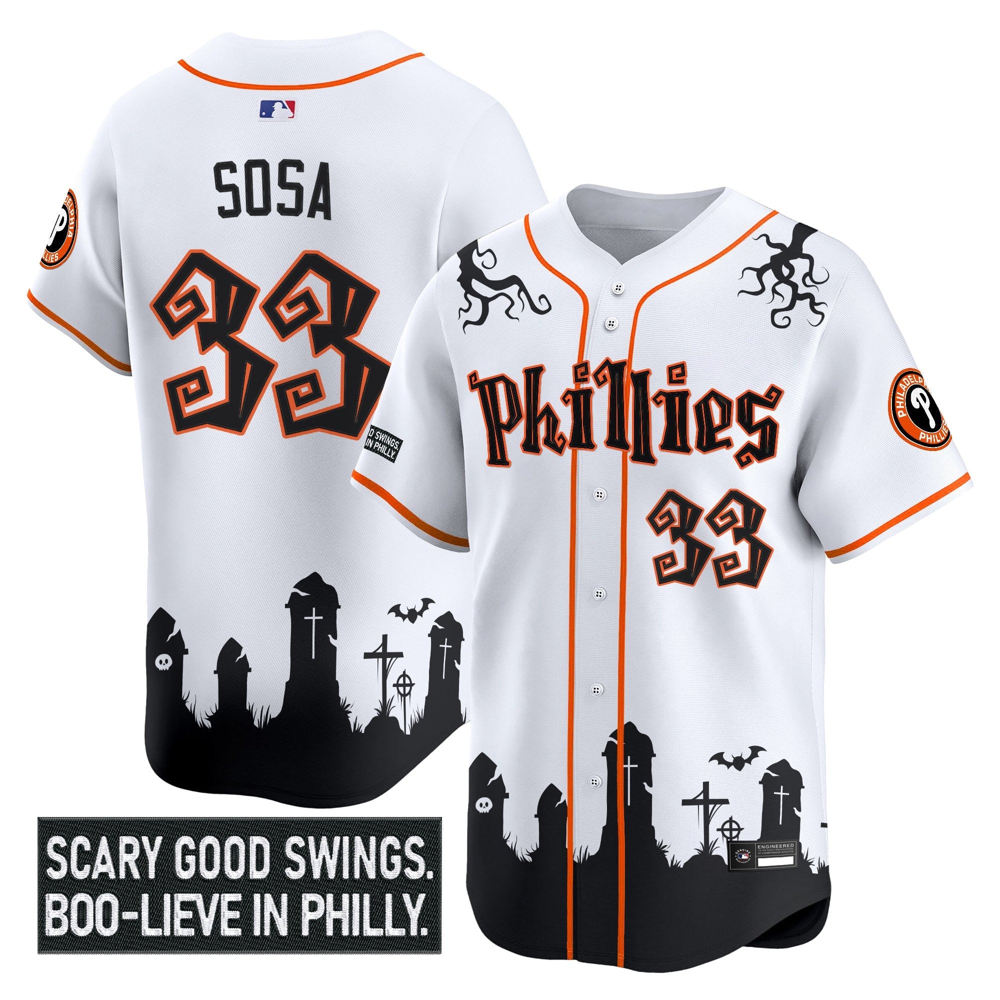 Men’s Philadelphia ‘Halloween Spooky Edition’ Premier Limited Jersey – Stitched