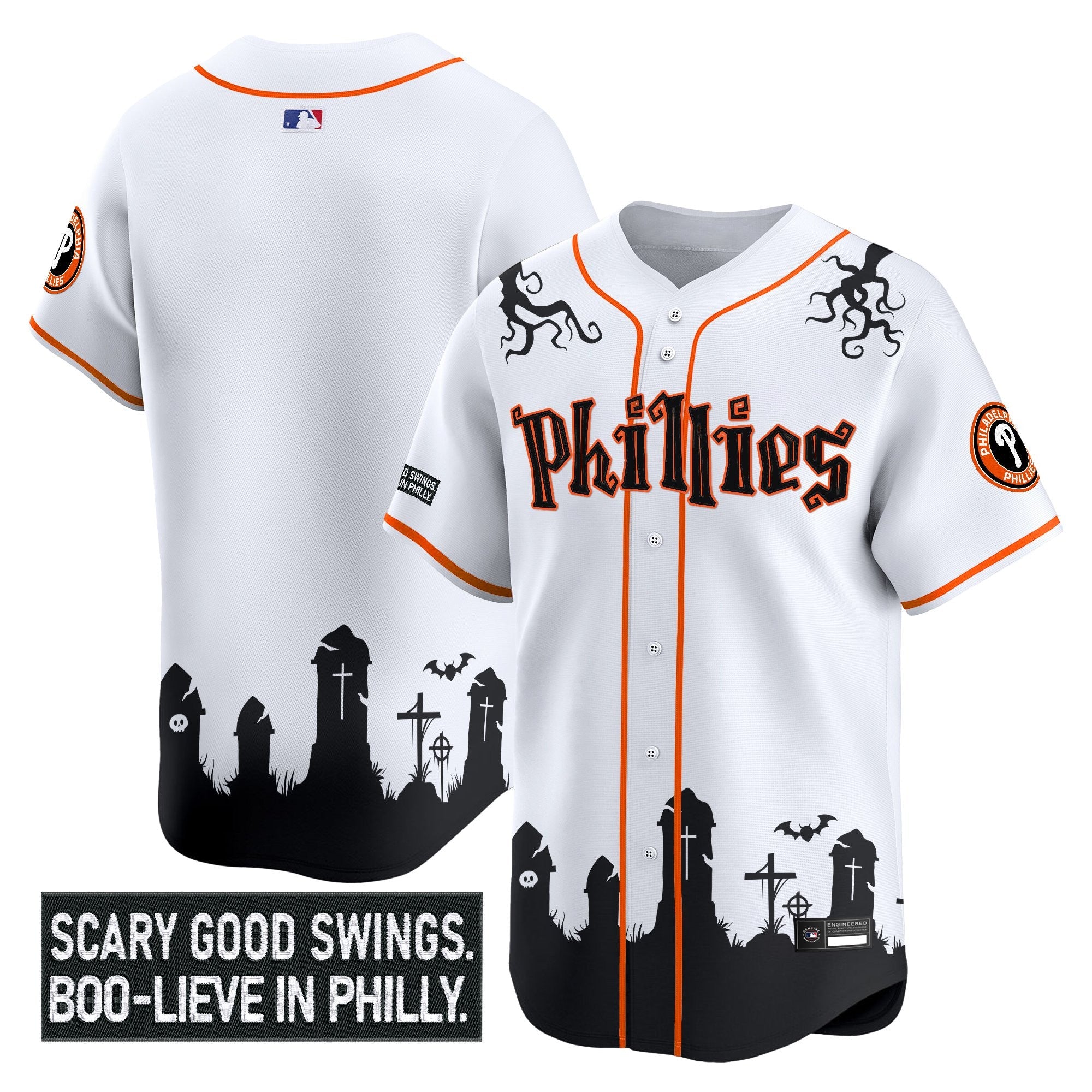 Men’s Philadelphia ‘Halloween Spooky Edition’ Premier Limited Jersey – Stitched