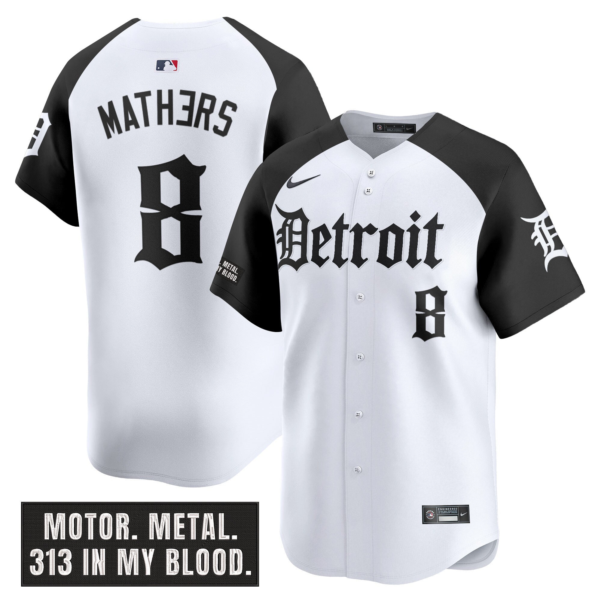 Men’s Detroit ‘Motor Gothic Edition’ Vapor Premier Limited Jersey