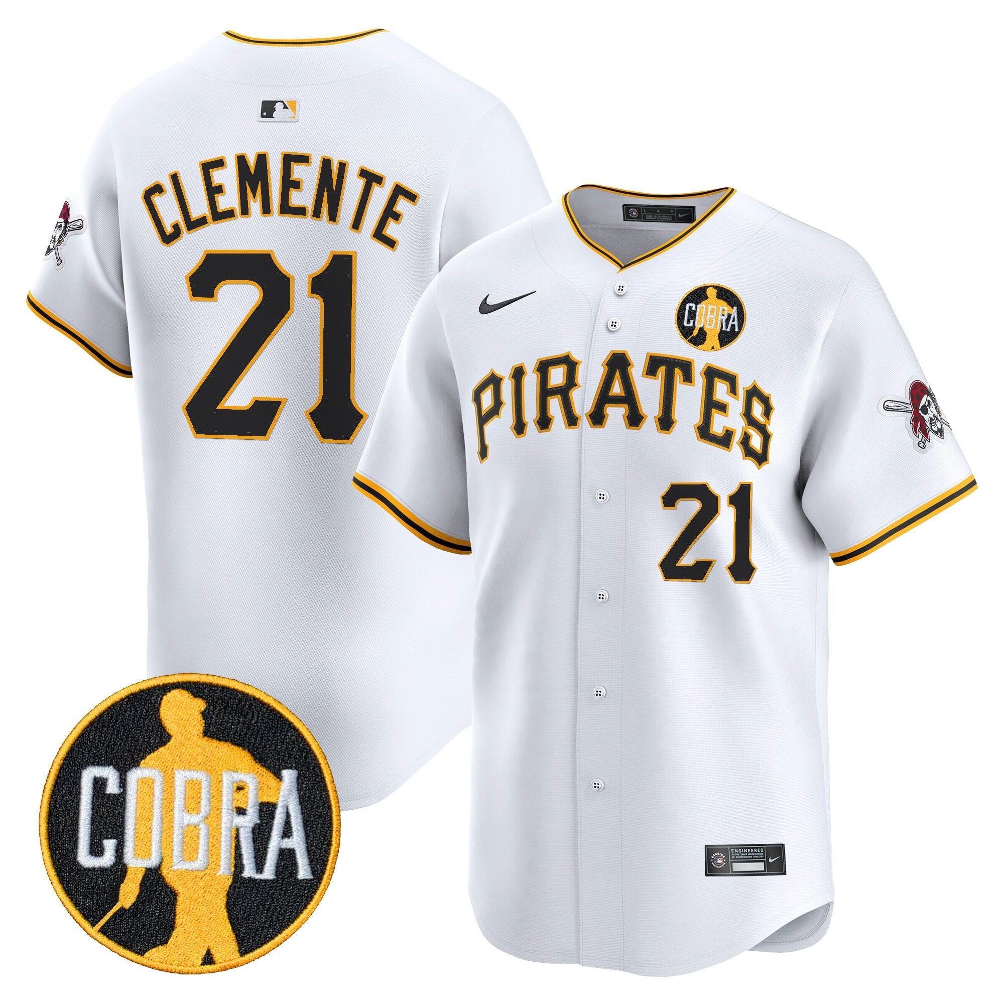 Men’s Pittsburgh ‘Dave Parker Cobra Patch’ Vapor Premier Limited Jersey