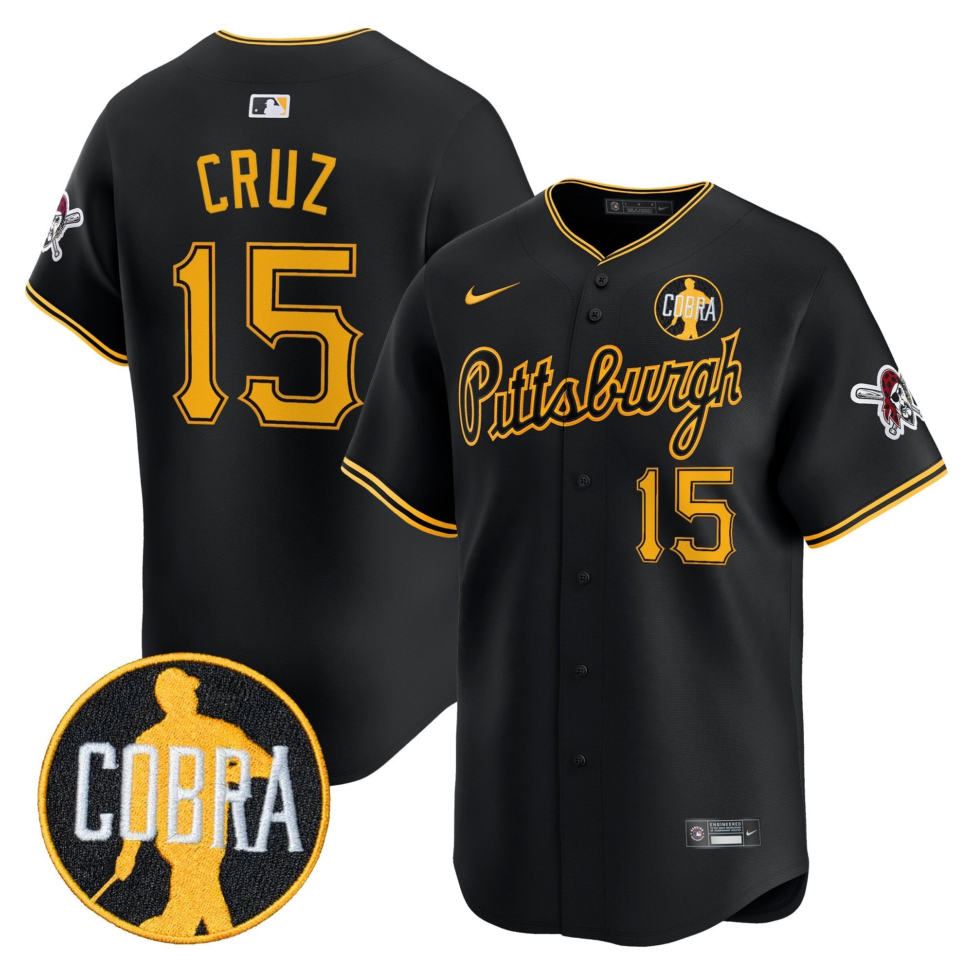 Men’s Pittsburgh ‘Dave Parker Cobra Patch’ Vapor Premier Limited Jersey