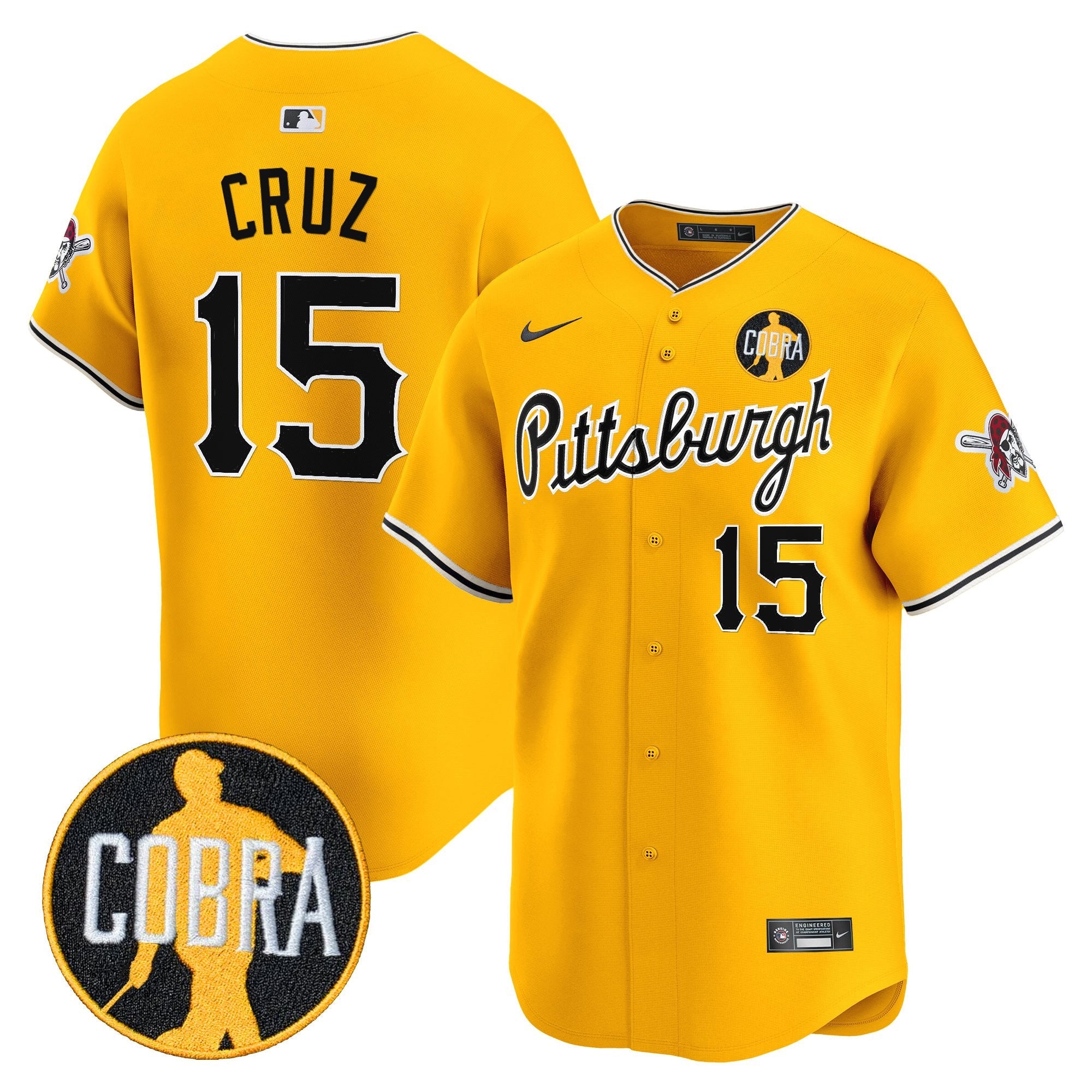 Men’s Pittsburgh ‘Dave Parker Cobra Patch’ Vapor Premier Limited Jersey