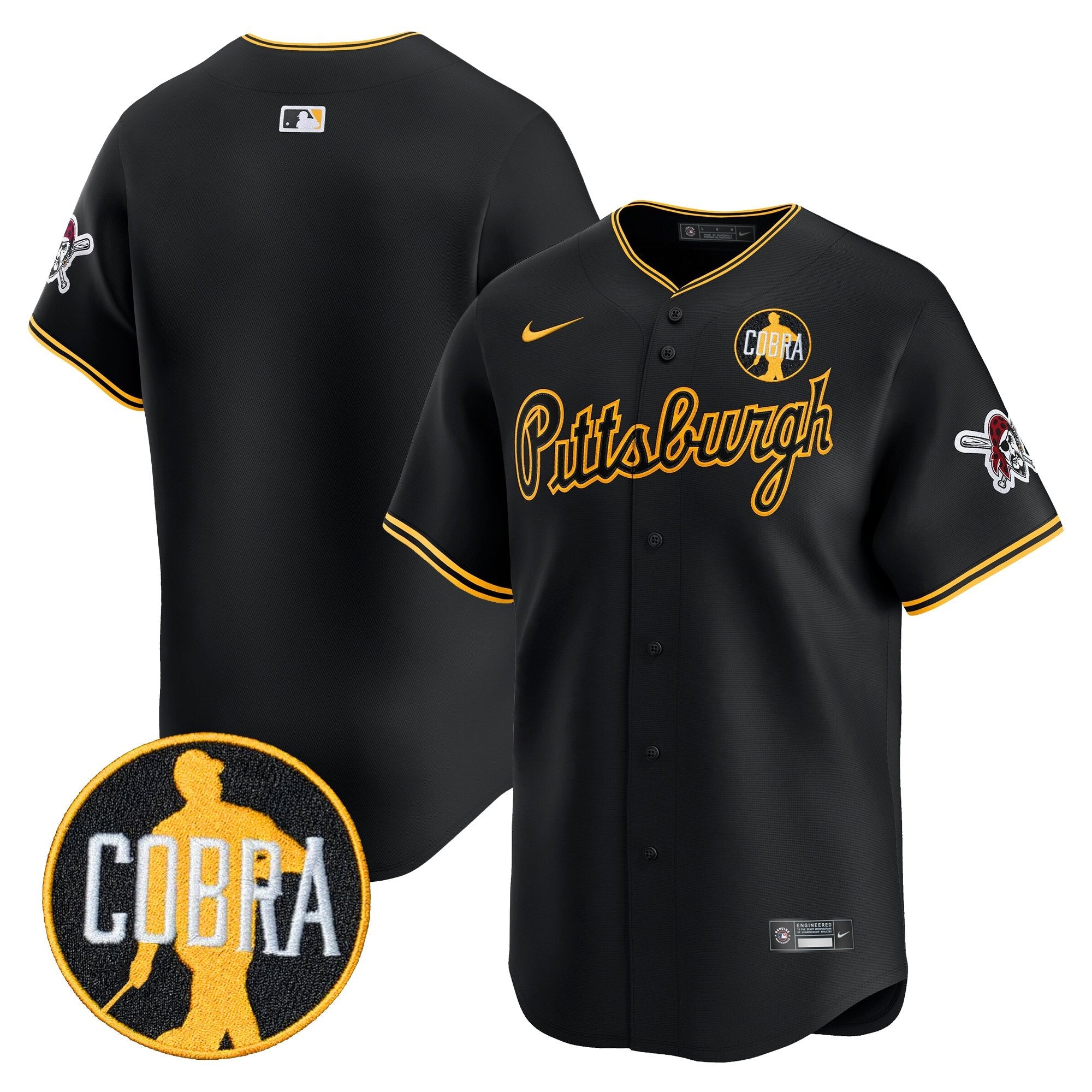 Men’s Pittsburgh ‘Dave Parker Cobra Patch’ Vapor Premier Limited Jersey