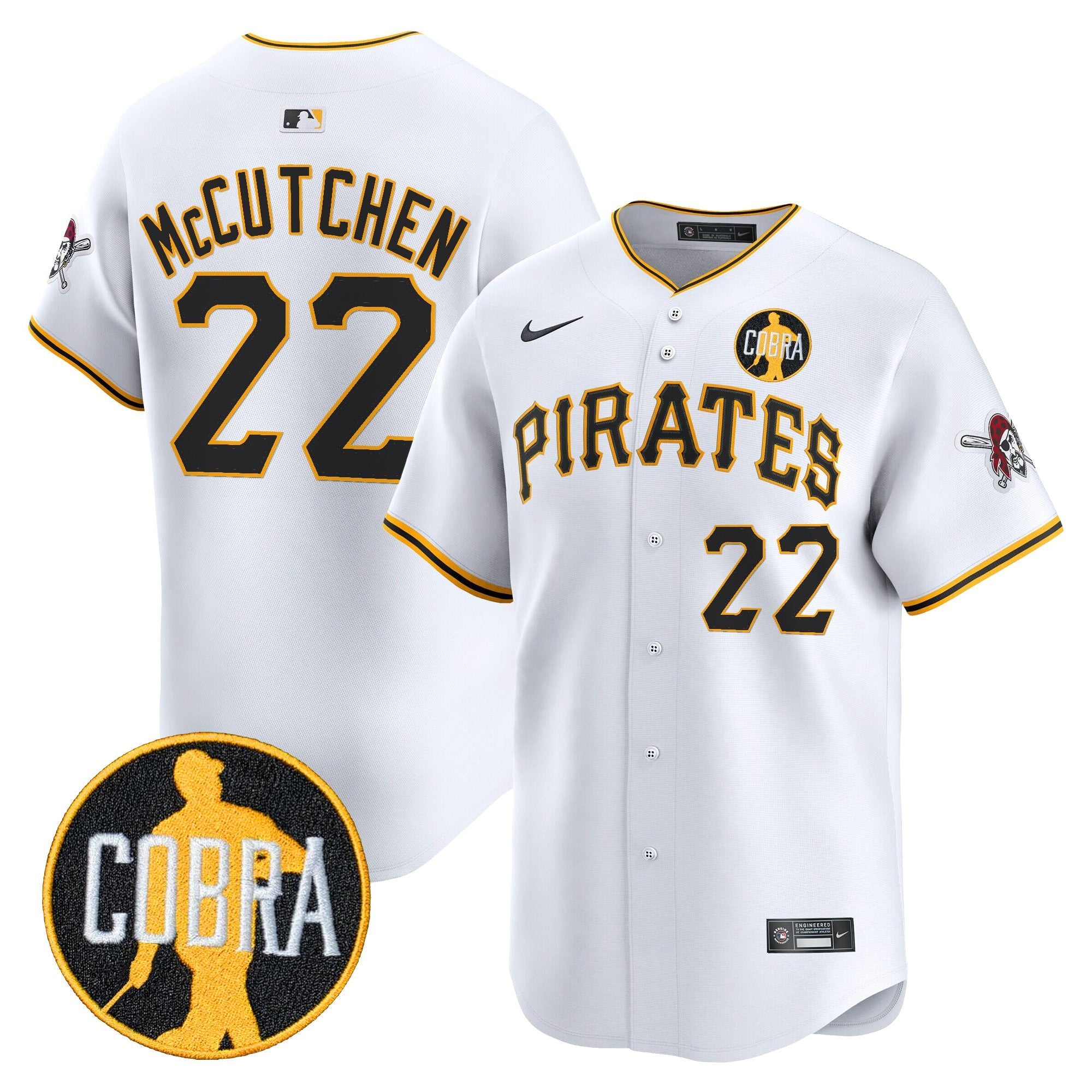 Men’s Pittsburgh ‘Dave Parker Cobra Patch’ Vapor Premier Limited Jersey