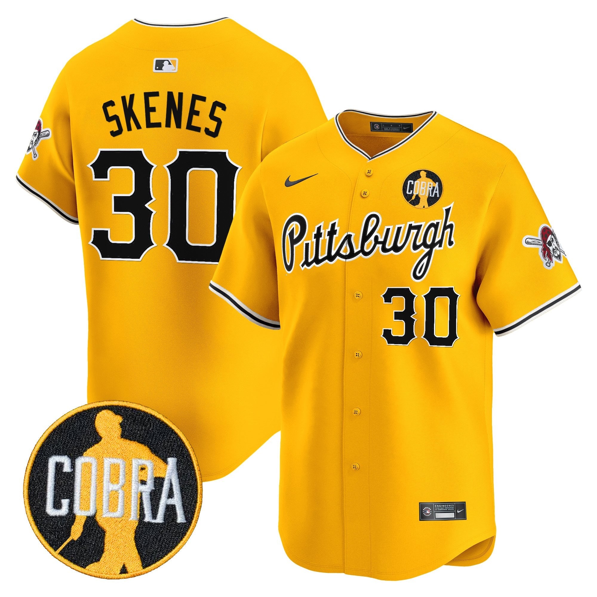 Men’s Pittsburgh ‘Dave Parker Cobra Patch’ Vapor Premier Limited Jersey