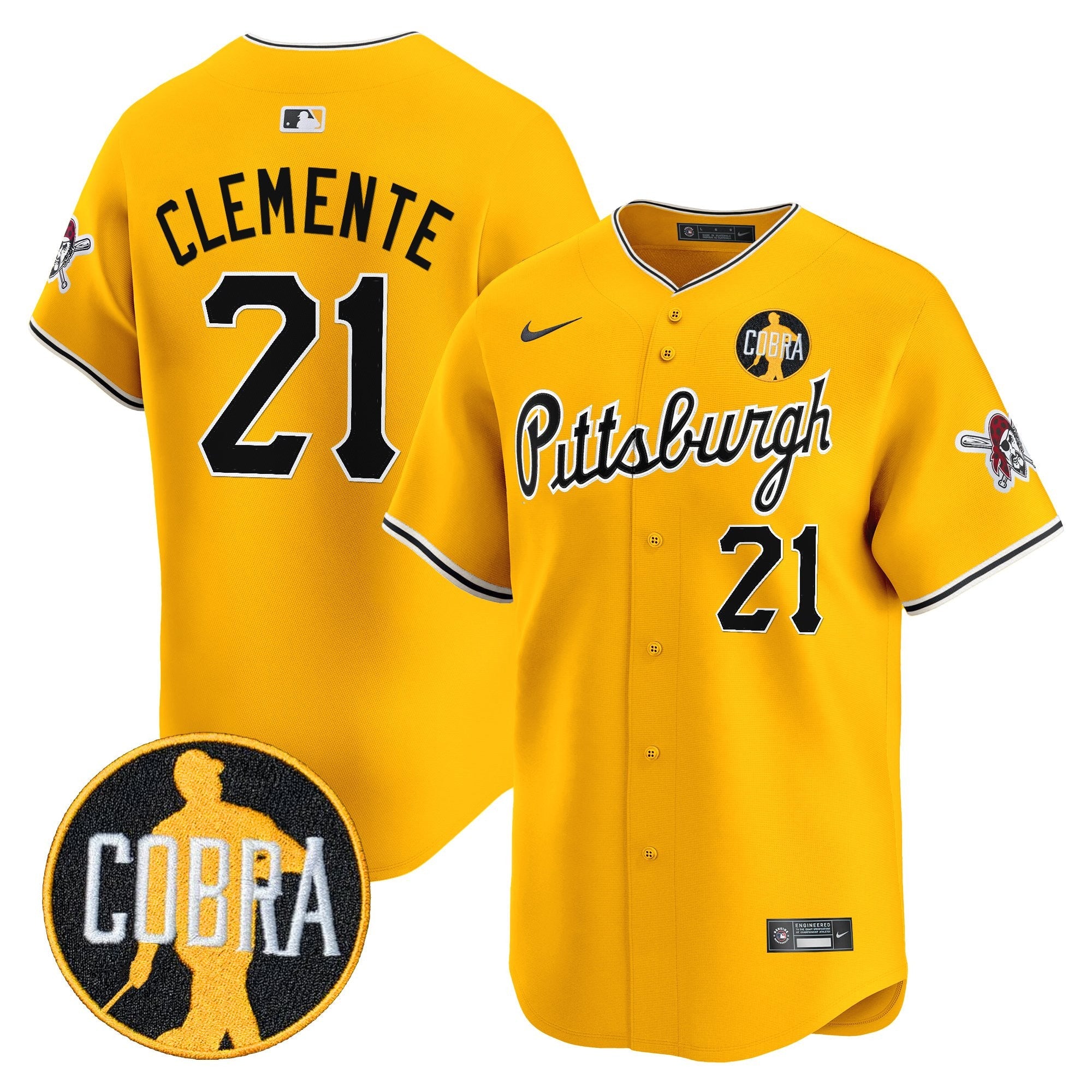 Men’s Pittsburgh ‘Dave Parker Cobra Patch’ Vapor Premier Limited Jersey
