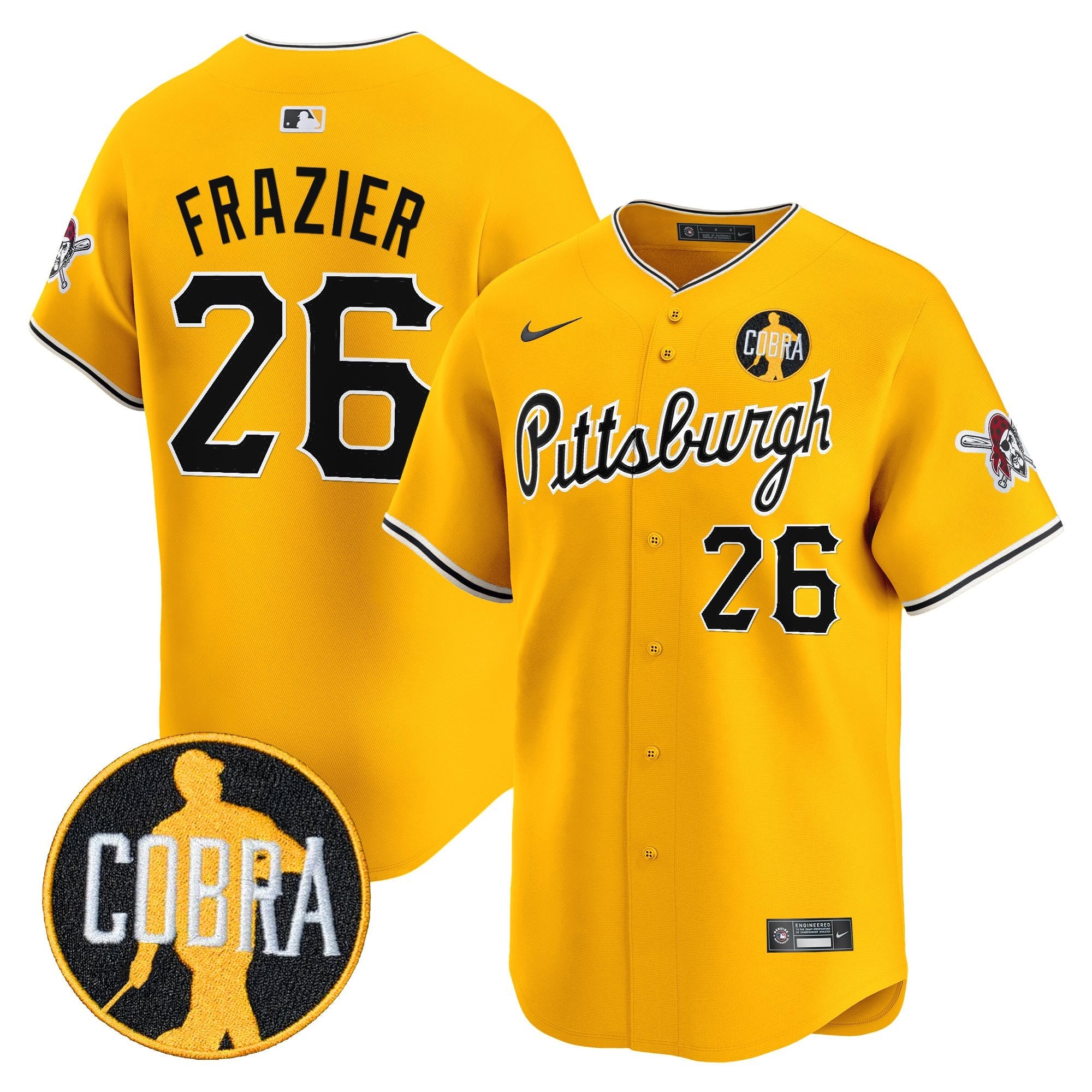 Men’s Pittsburgh ‘Dave Parker Cobra Patch’ Vapor Premier Limited Jersey