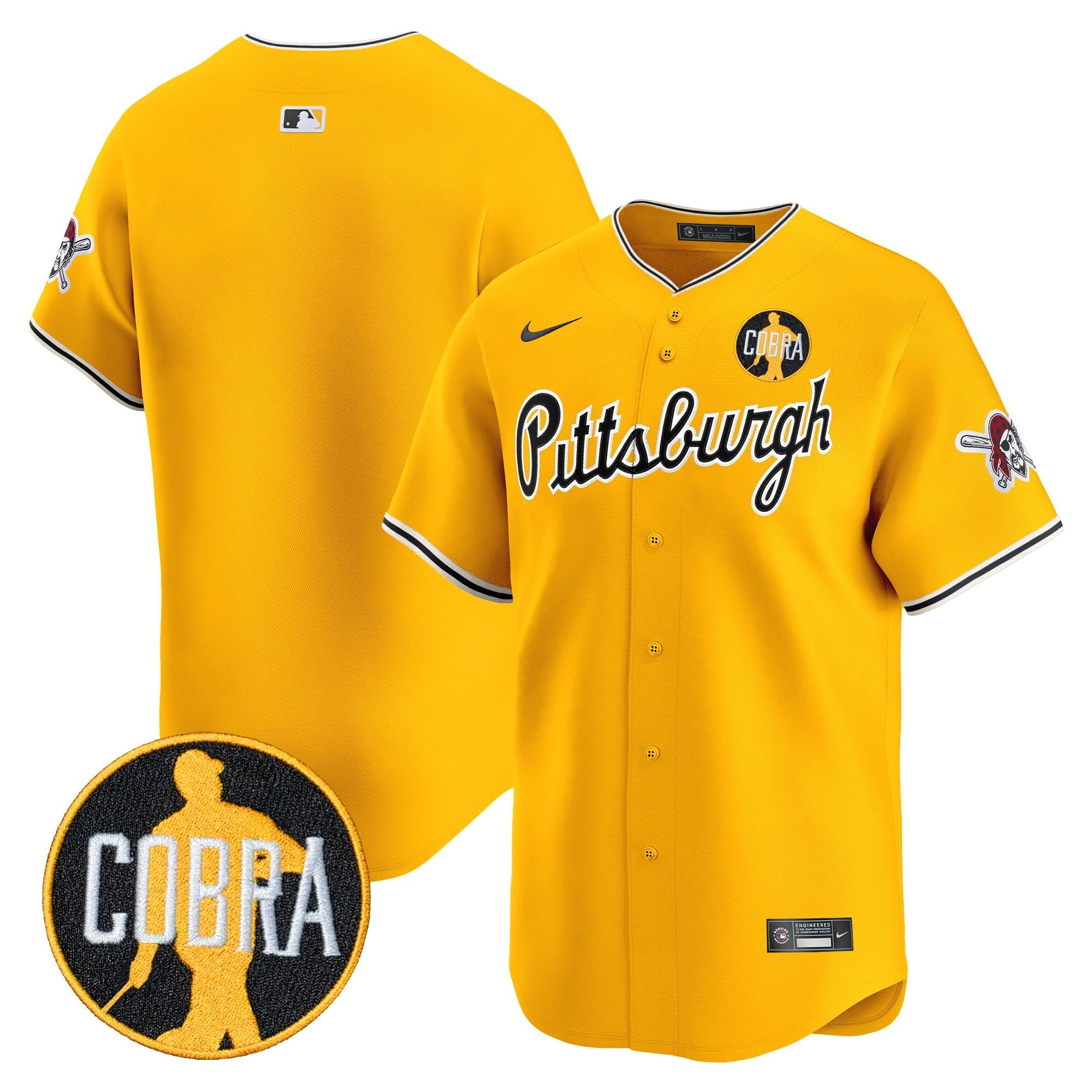 Men’s Pittsburgh ‘Dave Parker Cobra Patch’ Vapor Premier Limited Jersey