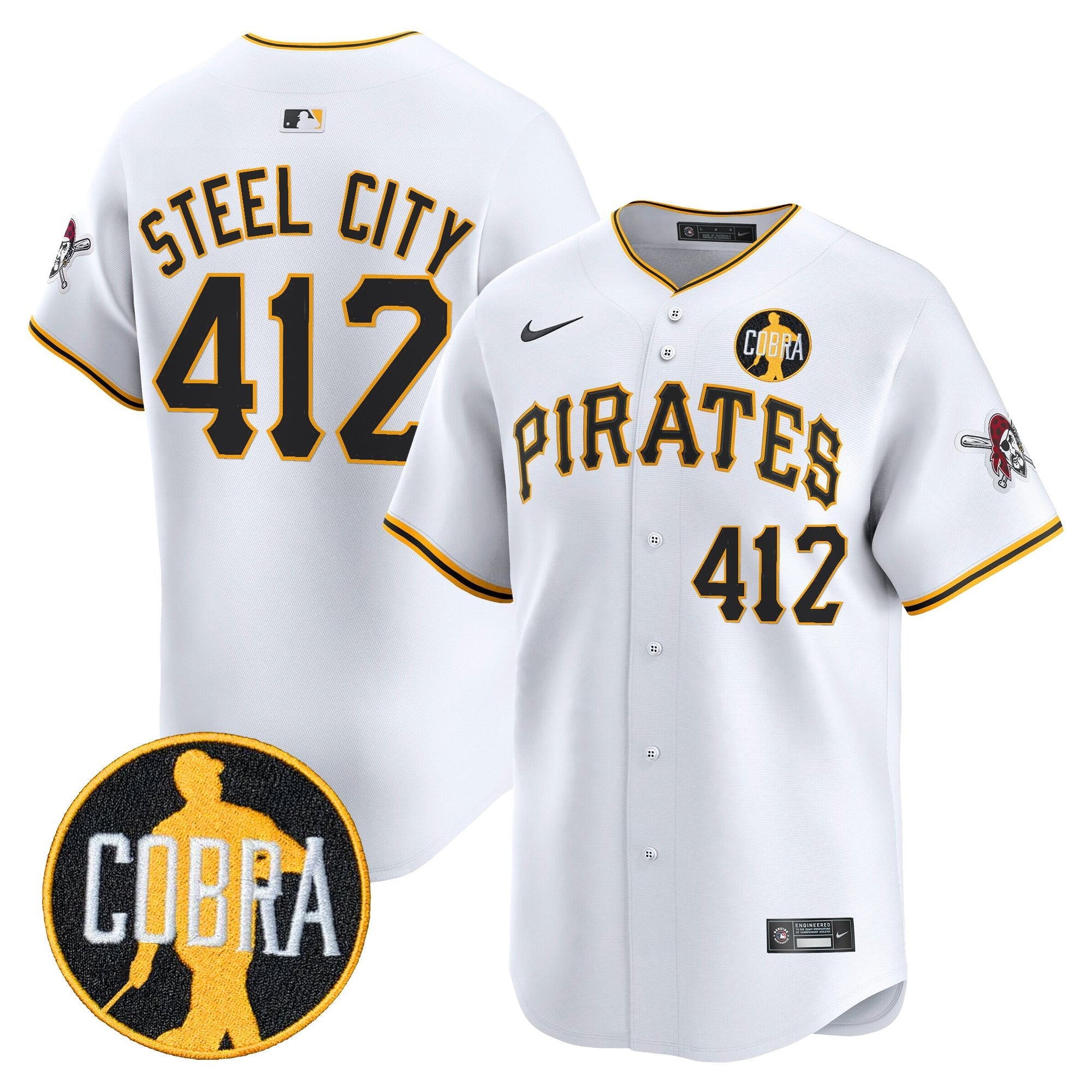 Men’s Pittsburgh ‘Dave Parker Cobra Patch’ Vapor Premier Limited Jersey