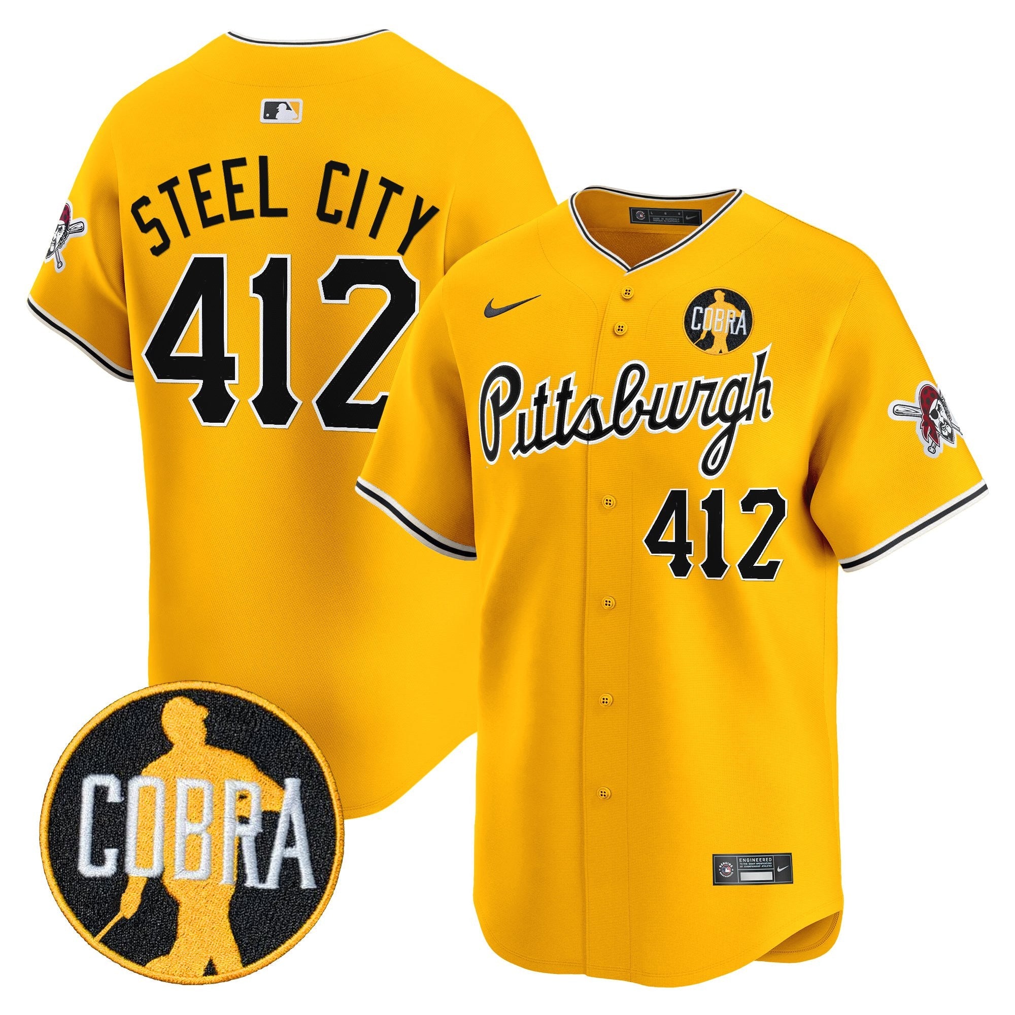 Men’s Pittsburgh ‘Dave Parker Cobra Patch’ Vapor Premier Limited Jersey