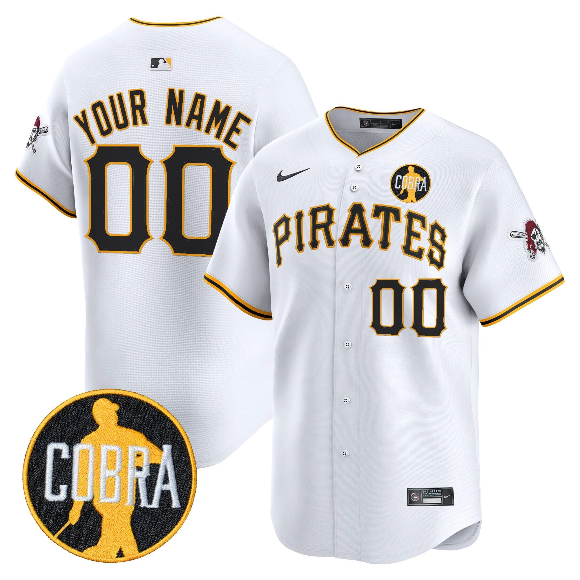 Pittsburgh ‘Dave Parker Cobra Patch’ Vapor Premier Limited Custom Jersey