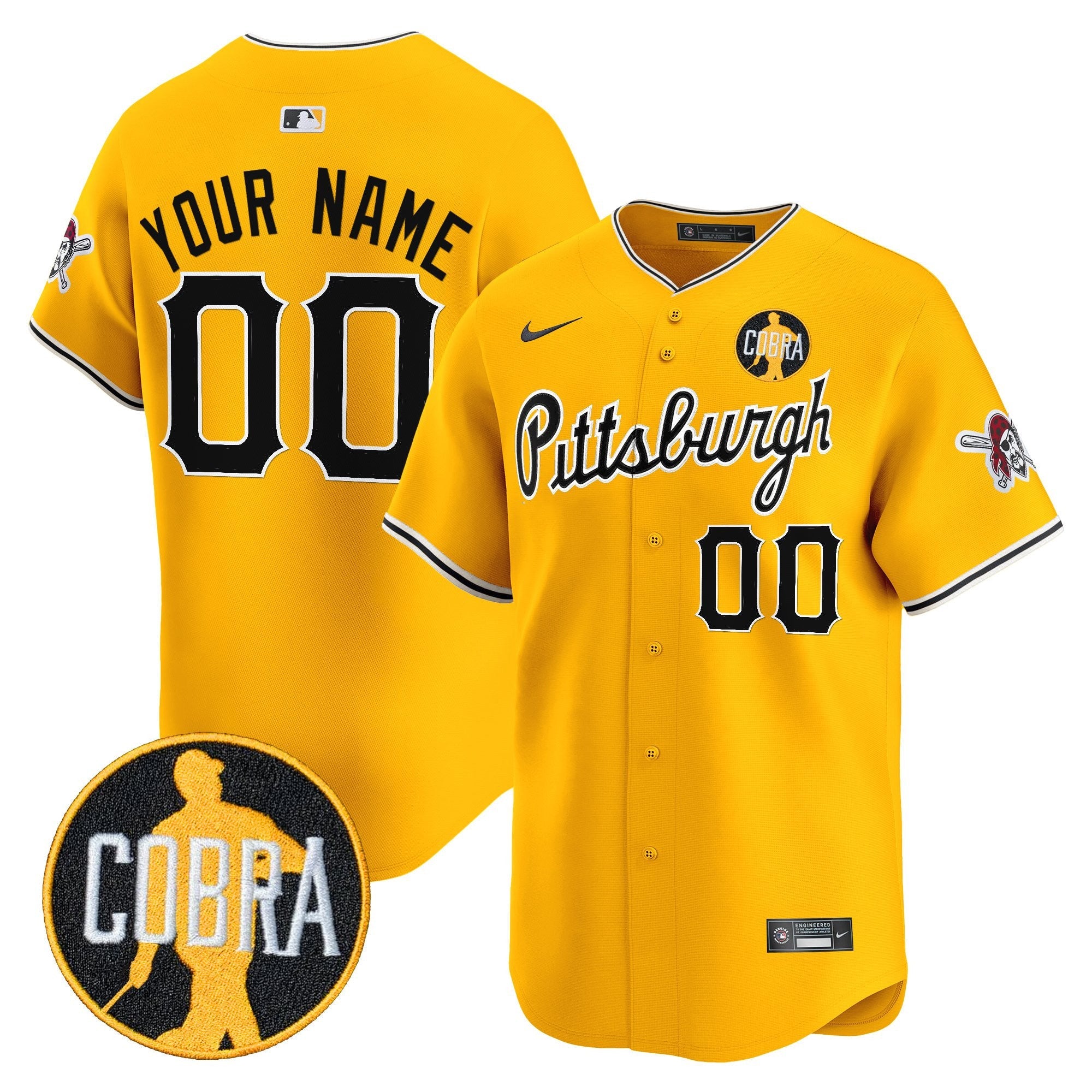 Pittsburgh ‘Dave Parker Cobra Patch’ Vapor Premier Limited Custom Jersey