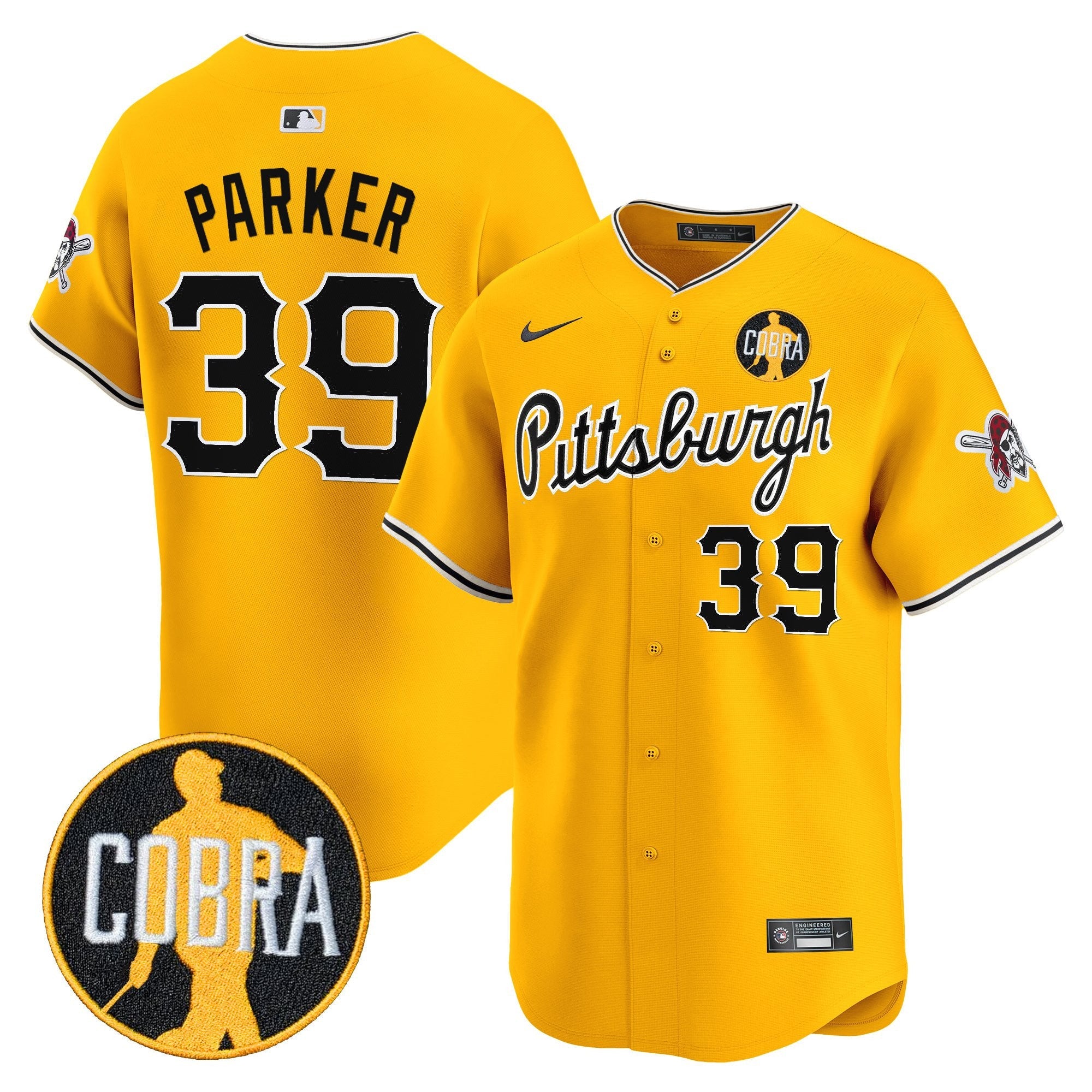 Men’s Pittsburgh ‘Dave Parker Cobra Patch’ Vapor Premier Limited Jersey