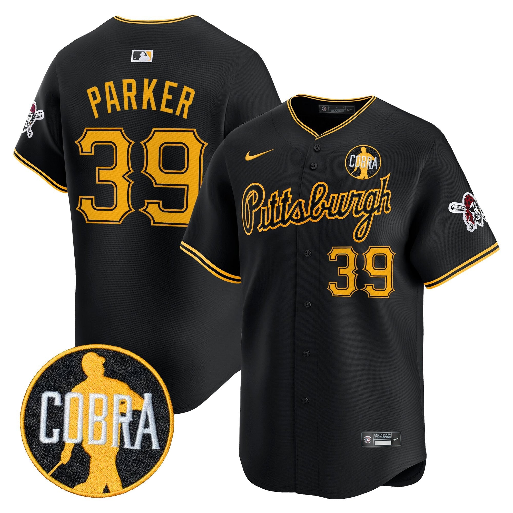 Men’s Pittsburgh ‘Dave Parker Cobra Patch’ Vapor Premier Limited Jersey