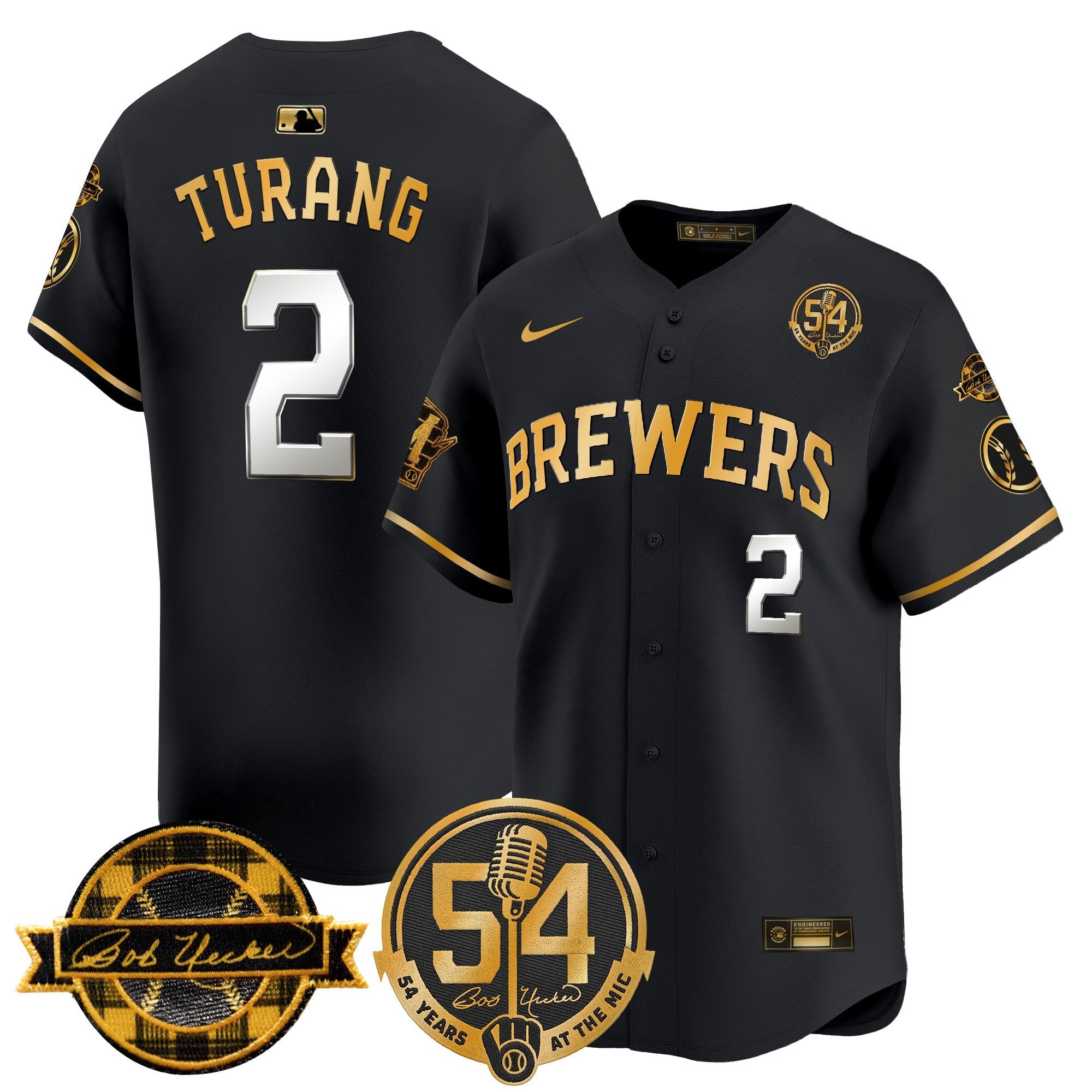 Men’s Milwaukee ‘Bob Uecker – 54 Seasons for ’ Vapor Premier Limited Jersey