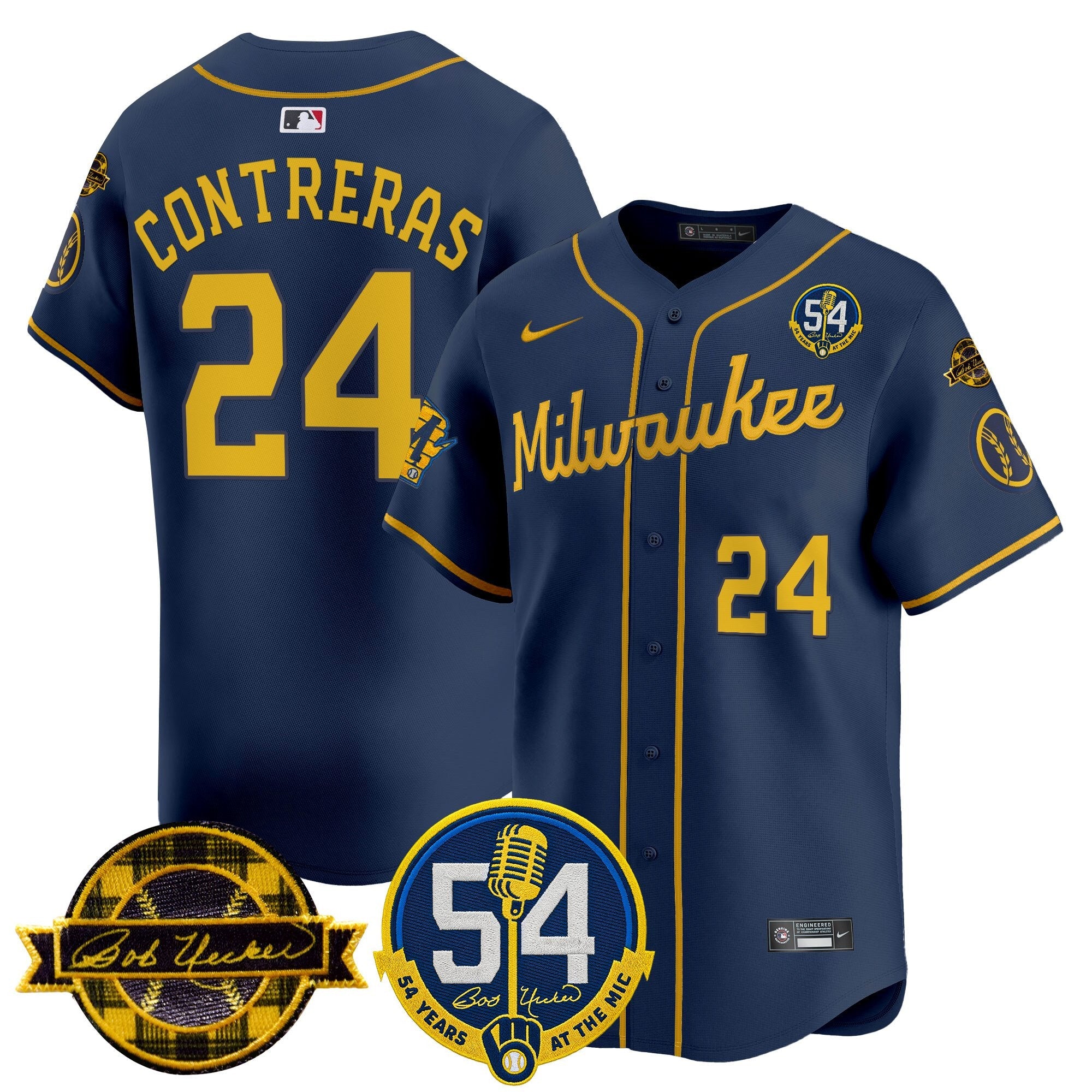 Men’s Milwaukee ‘Bob Uecker – 54 Seasons for ’ Vapor Premier Limited Jersey