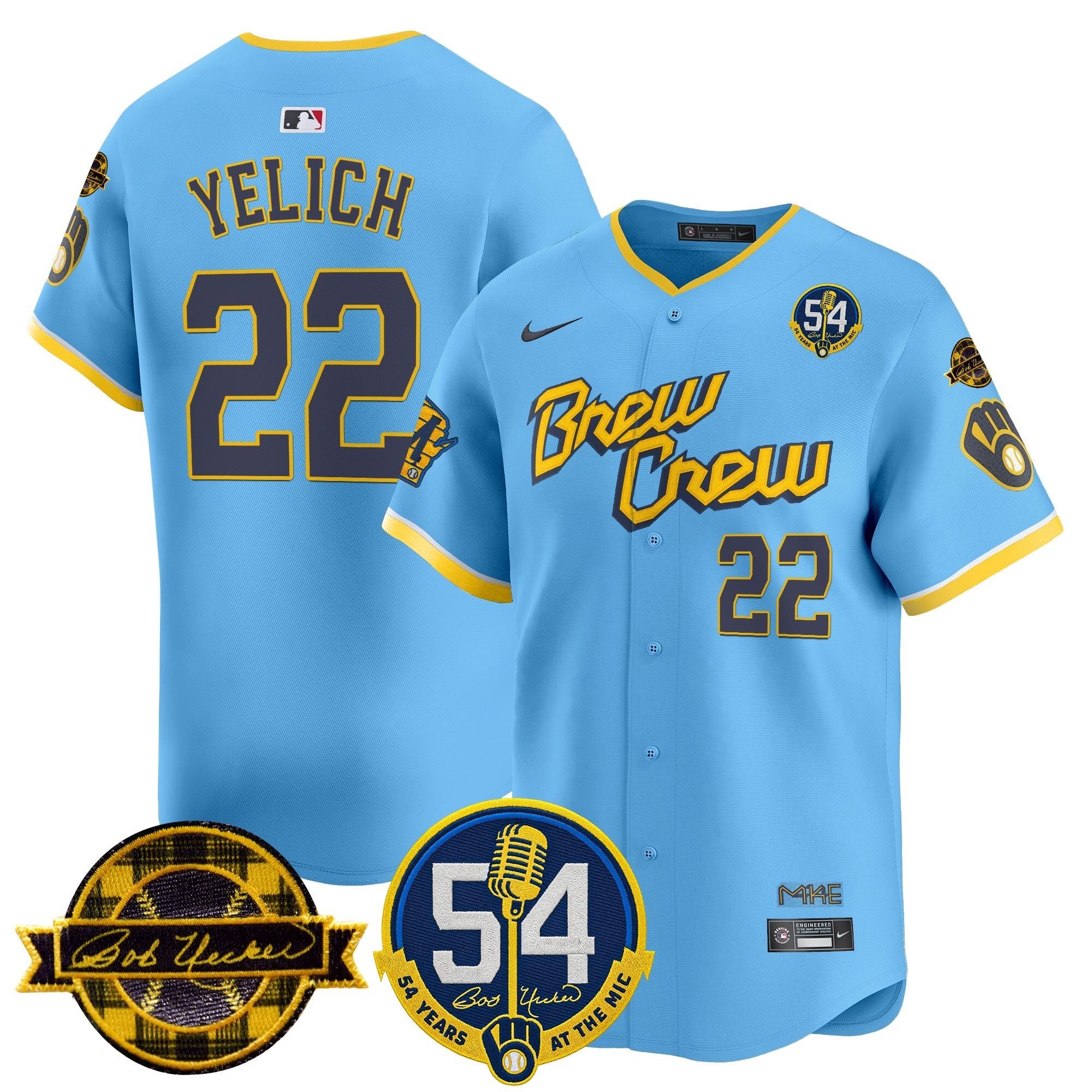 Men’s Milwaukee ‘Bob Uecker – 54 Seasons for ’ Vapor Premier Limited Jersey