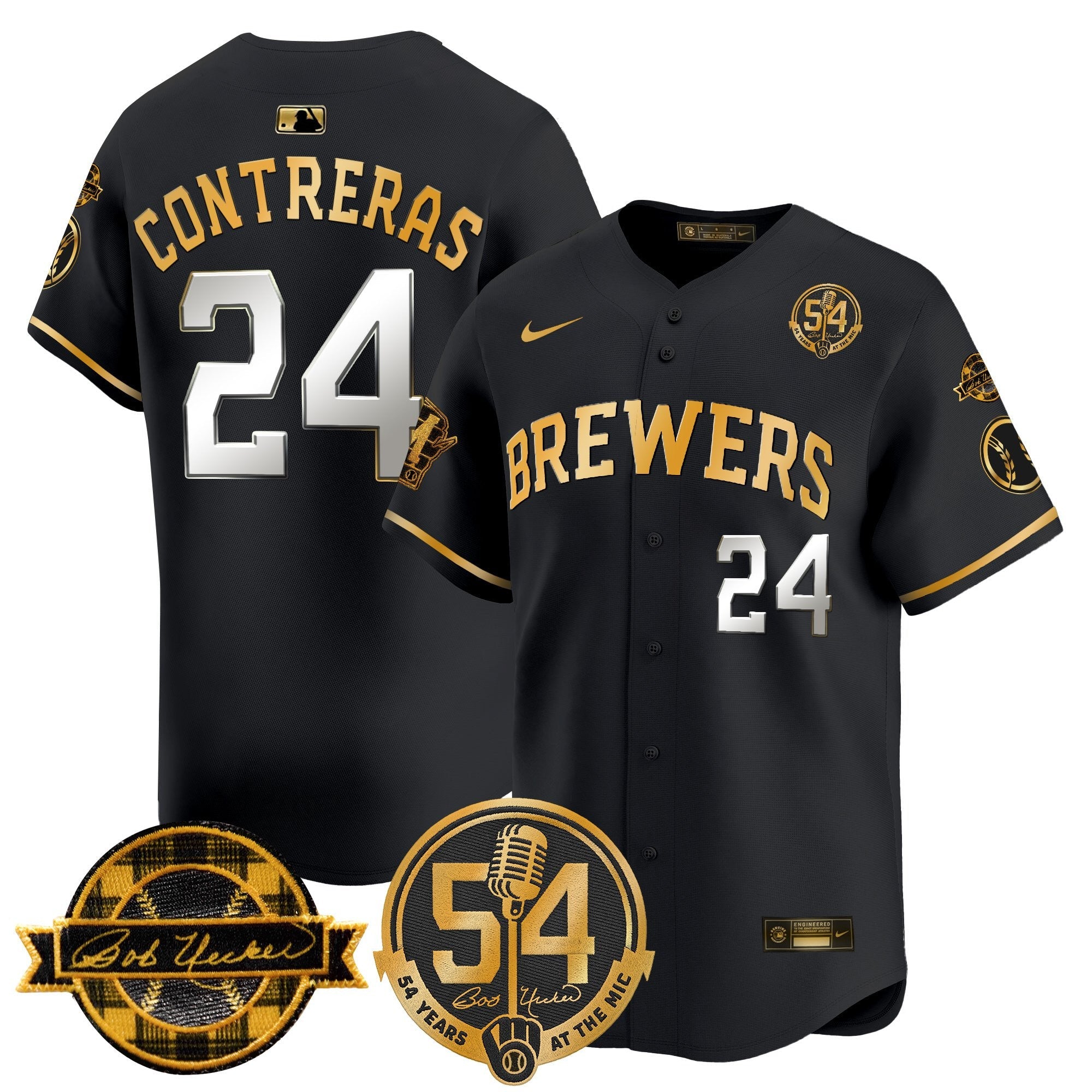 Men’s Milwaukee ‘Bob Uecker – 54 Seasons for ’ Vapor Premier Limited Jersey