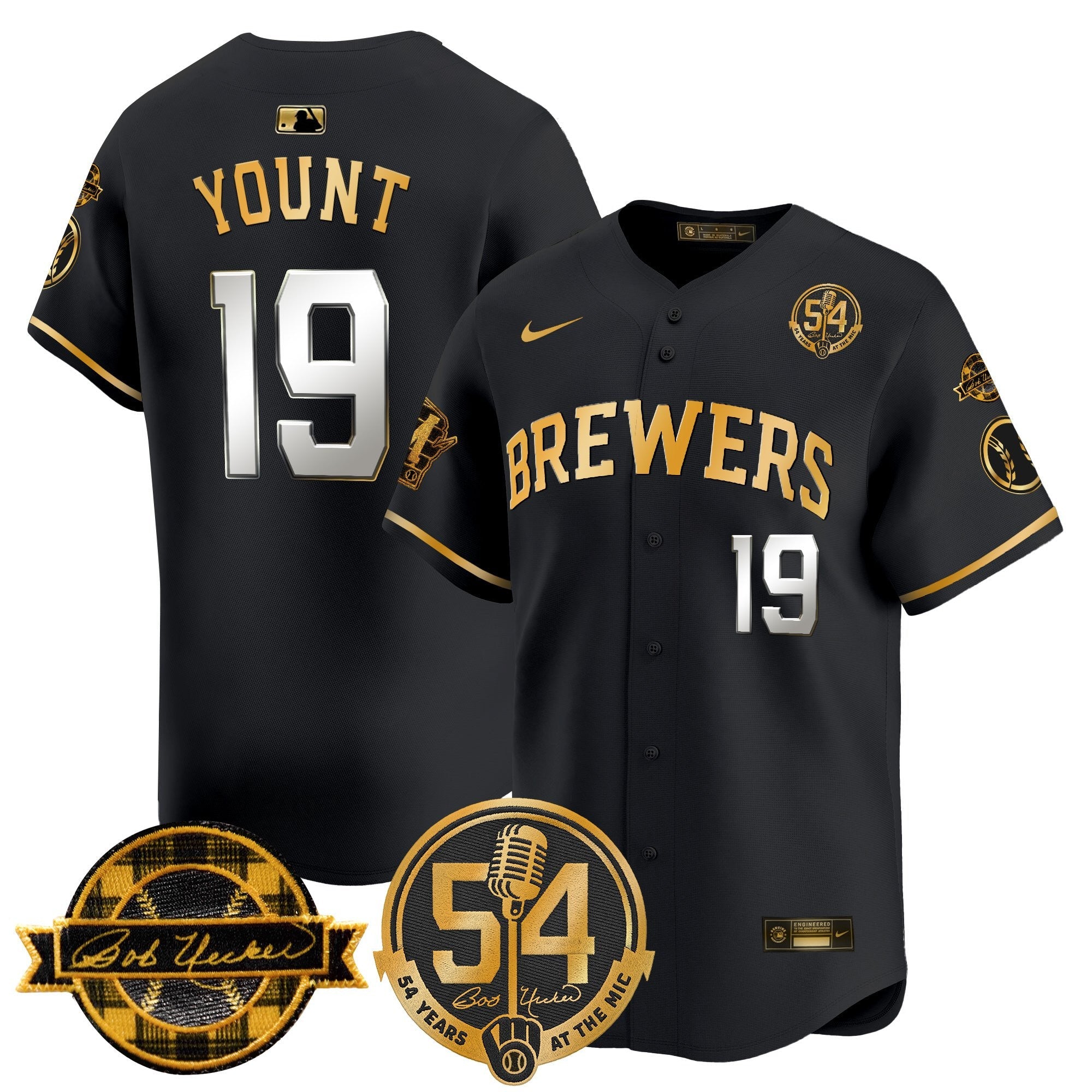 Men’s Milwaukee ‘Bob Uecker – 54 Seasons for ’ Vapor Premier Limited Jersey
