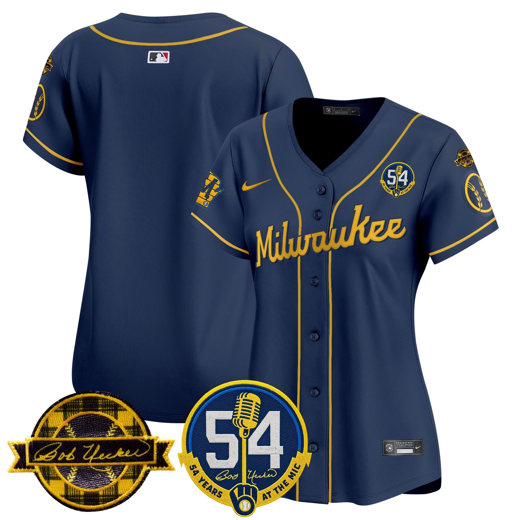Women’s Milwaukee ‘Bob Uecker – 54 Seasons for ’ Vapor Premier Limited Jersey
