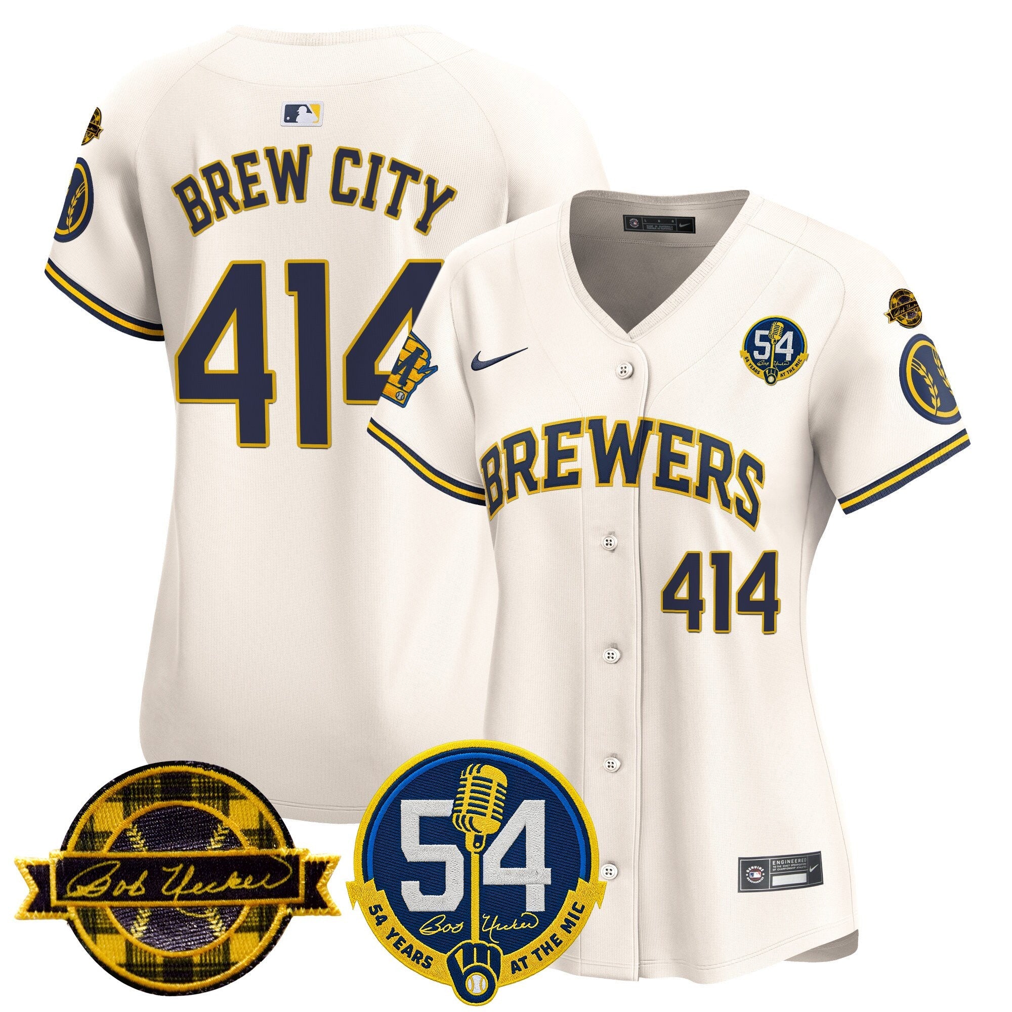 Women’s Milwaukee ‘Bob Uecker – 54 Seasons for ’ Vapor Premier Limited Jersey
