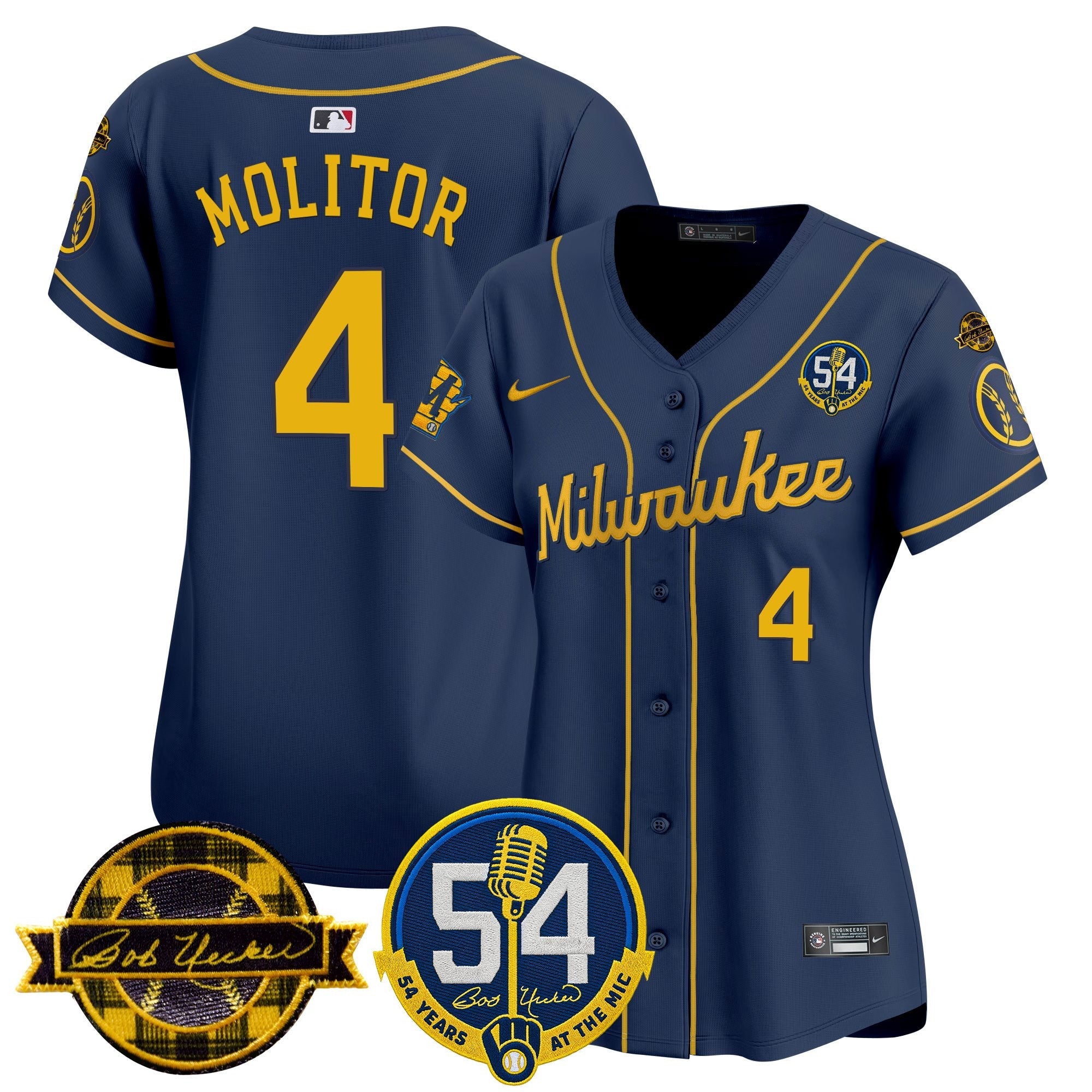 Women’s Milwaukee ‘Bob Uecker – 54 Seasons for ’ Vapor Premier Limited Jersey