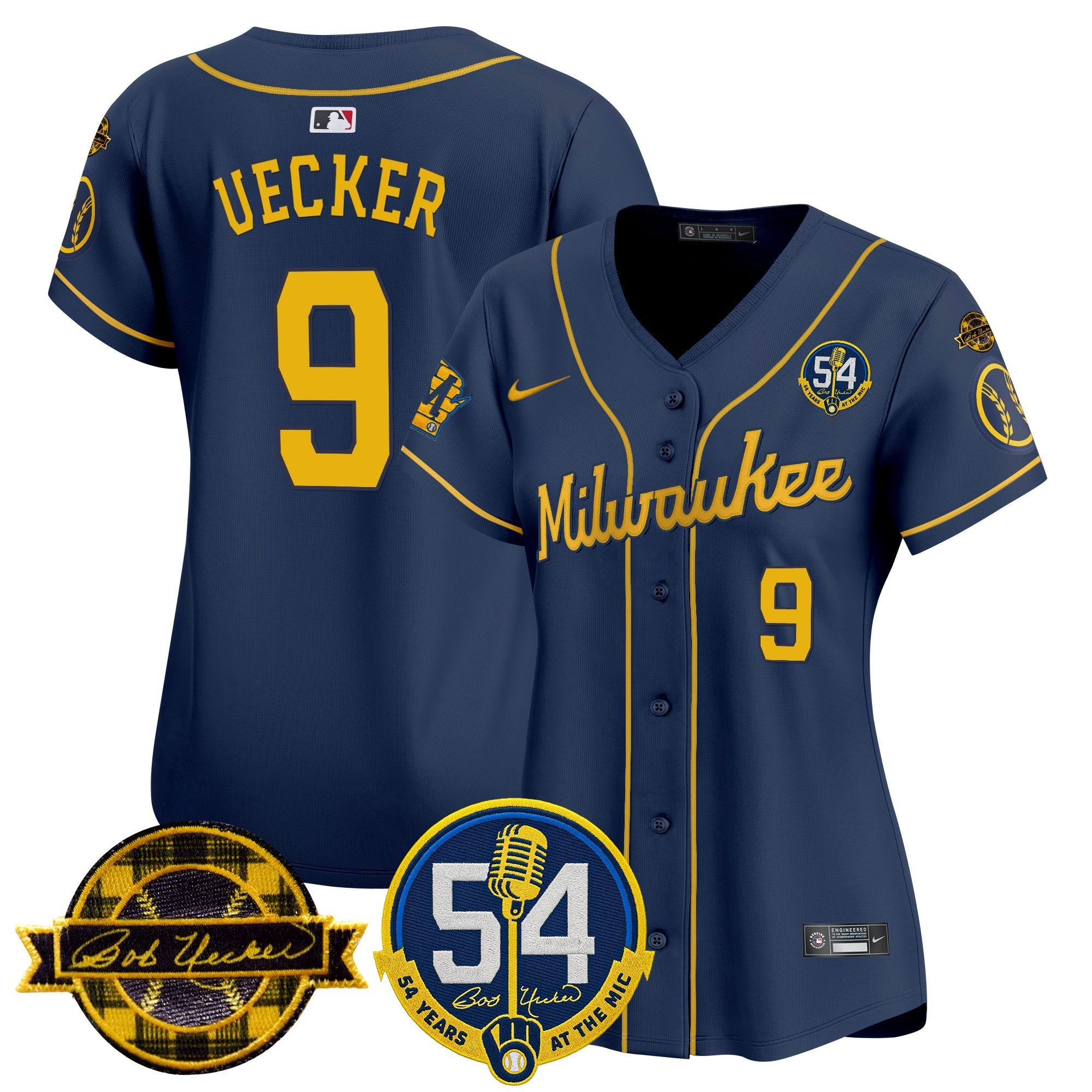 Women’s Milwaukee ‘Bob Uecker – 54 Seasons for ’ Vapor Premier Limited Jersey