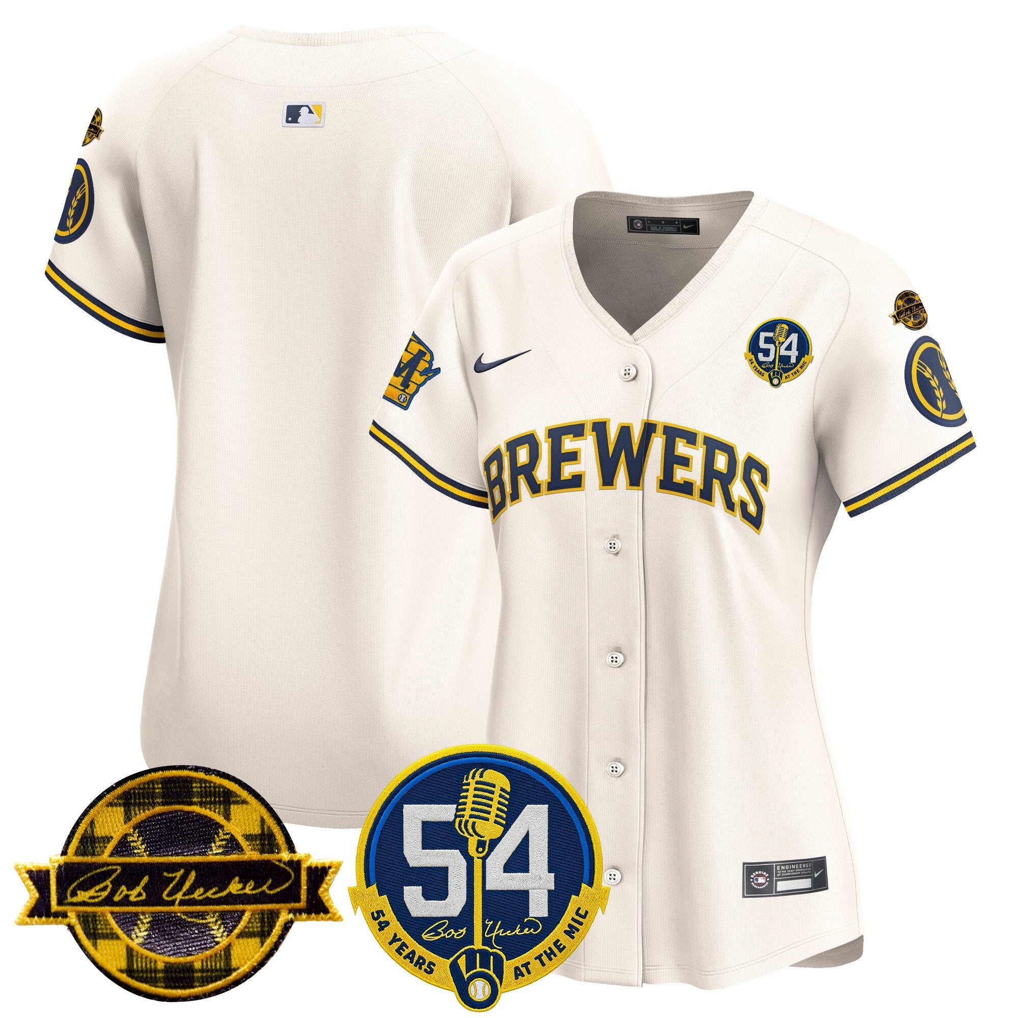 Women’s Milwaukee ‘Bob Uecker – 54 Seasons for ’ Vapor Premier Limited Jersey