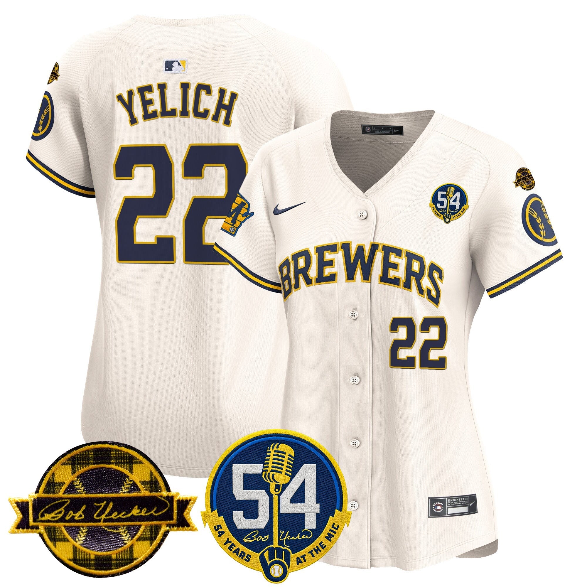 Women’s Milwaukee ‘Bob Uecker – 54 Seasons for ’ Vapor Premier Limited Jersey