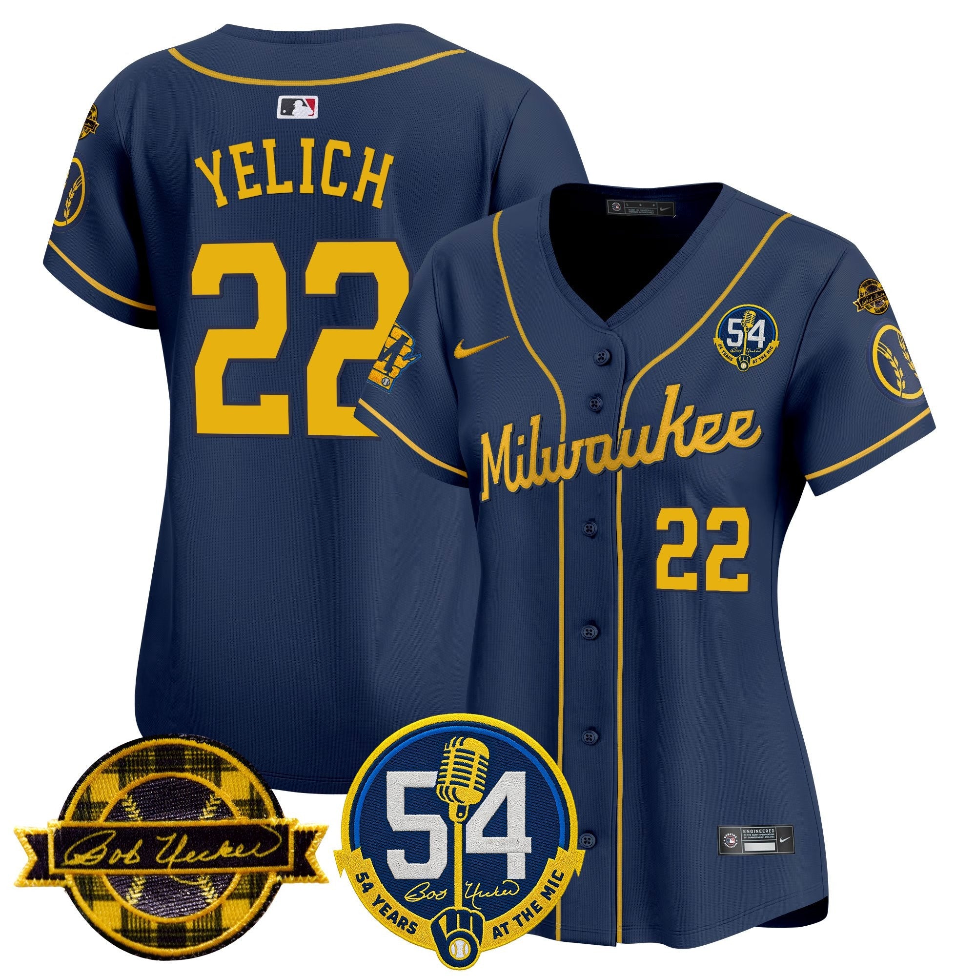 Women’s Milwaukee ‘Bob Uecker – 54 Seasons for ’ Vapor Premier Limited Jersey