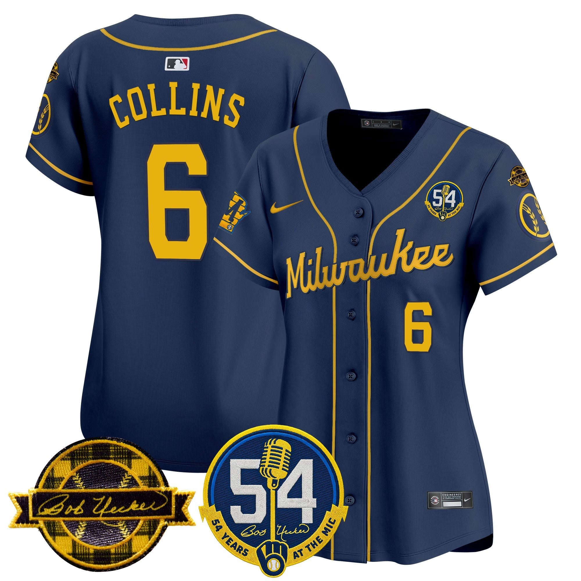 Women’s Milwaukee ‘Bob Uecker – 54 Seasons for ’ Vapor Premier Limited Jersey