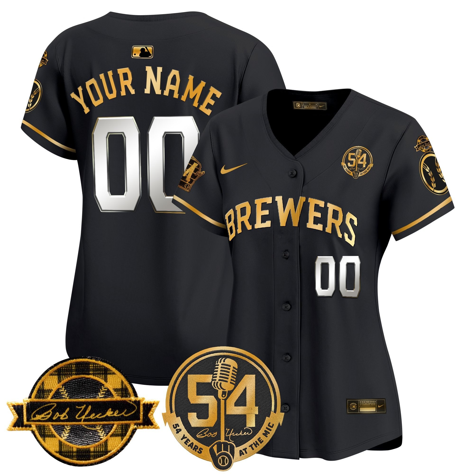 Milwaukee ‘Bob Uecker – 54 Seasons for ’ Vapor Premier Limited Custom Jersey