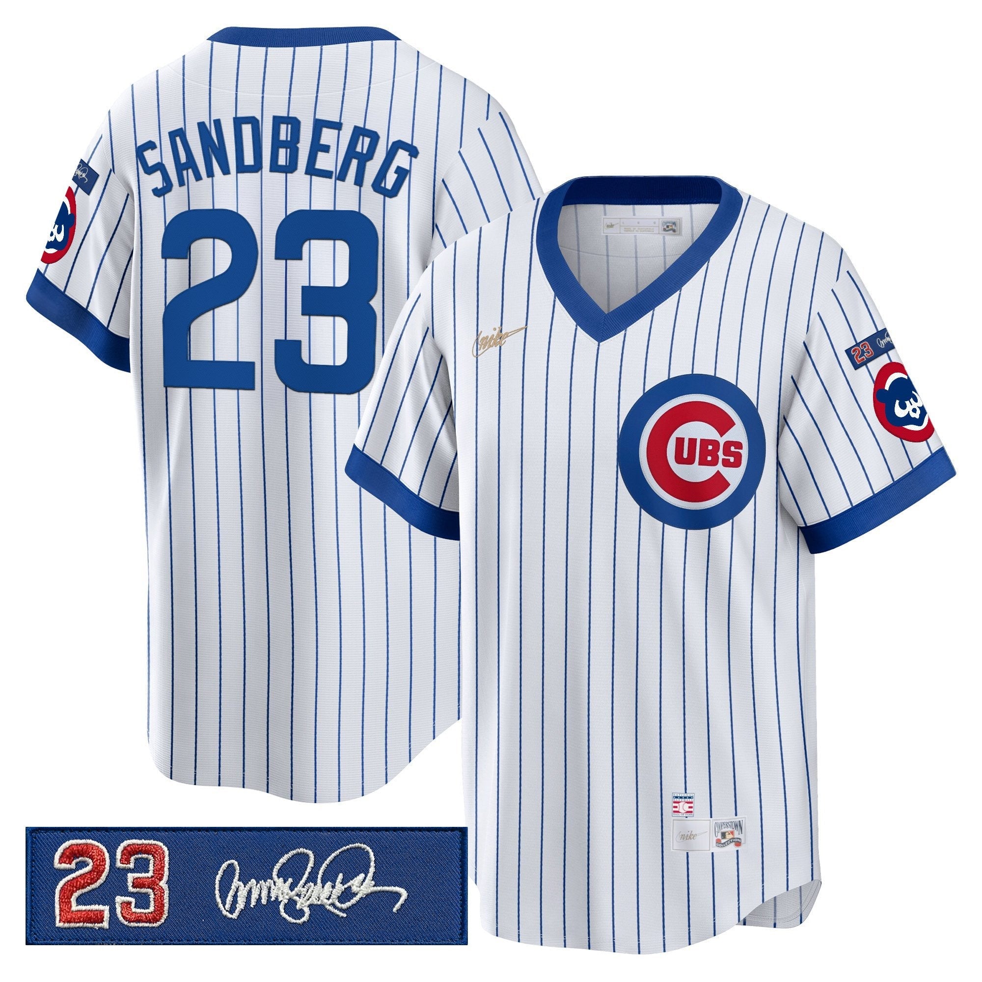 Men’s Chicago ‘Ryne Sandberg Tribute Patch’ Cooperstown Jersey