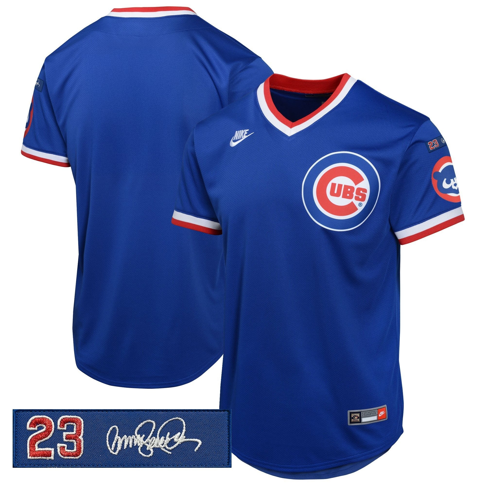 Men’s Chicago ‘Ryne Sandberg Tribute Patch’ Cooperstown Jersey