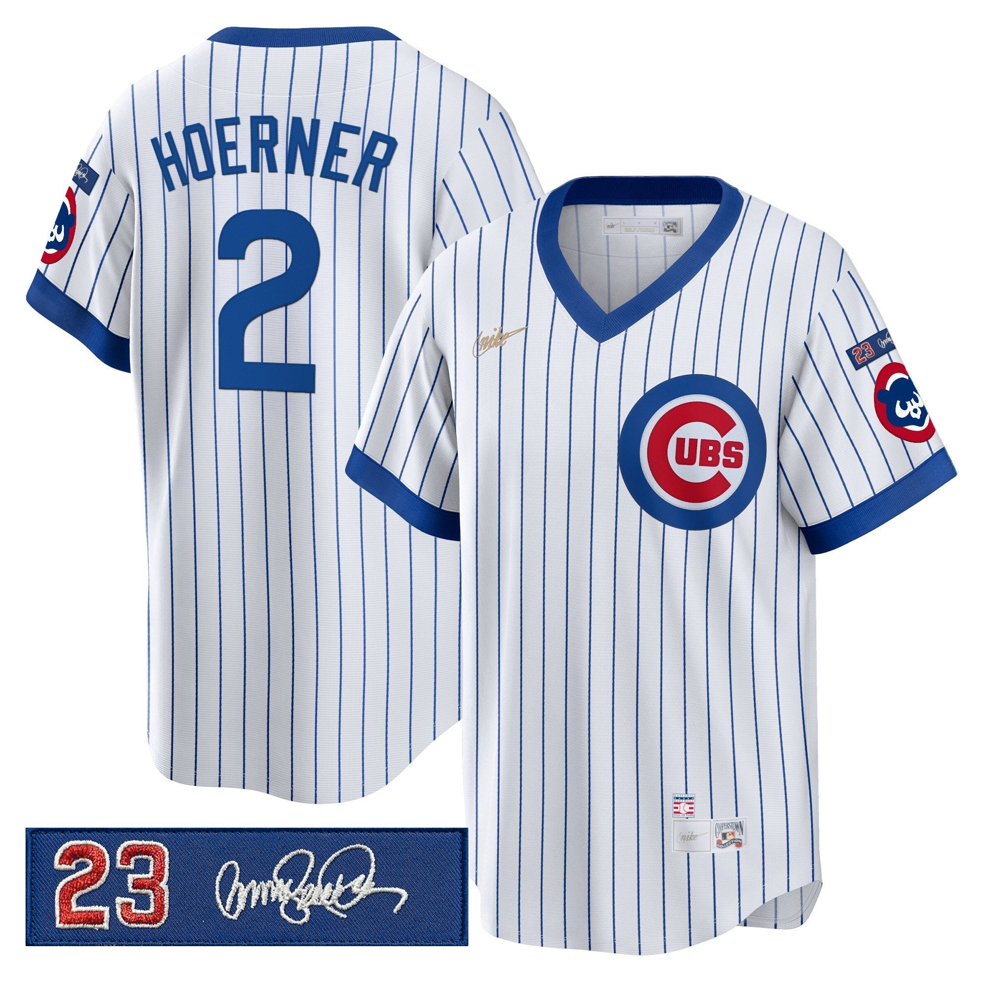 Men’s Chicago ‘Ryne Sandberg Tribute Patch’ Cooperstown Jersey