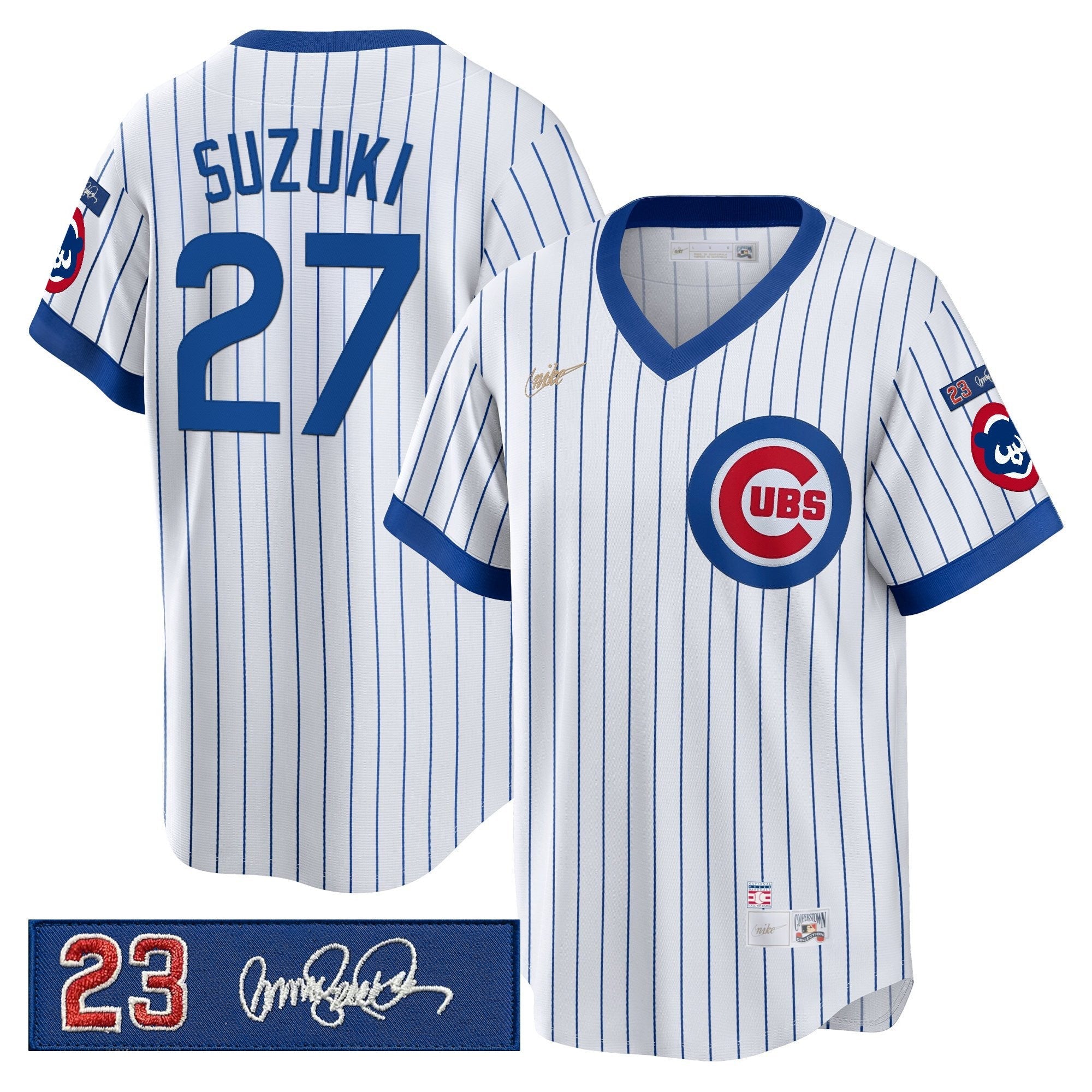 Men’s Chicago ‘Ryne Sandberg Tribute Patch’ Cooperstown Jersey