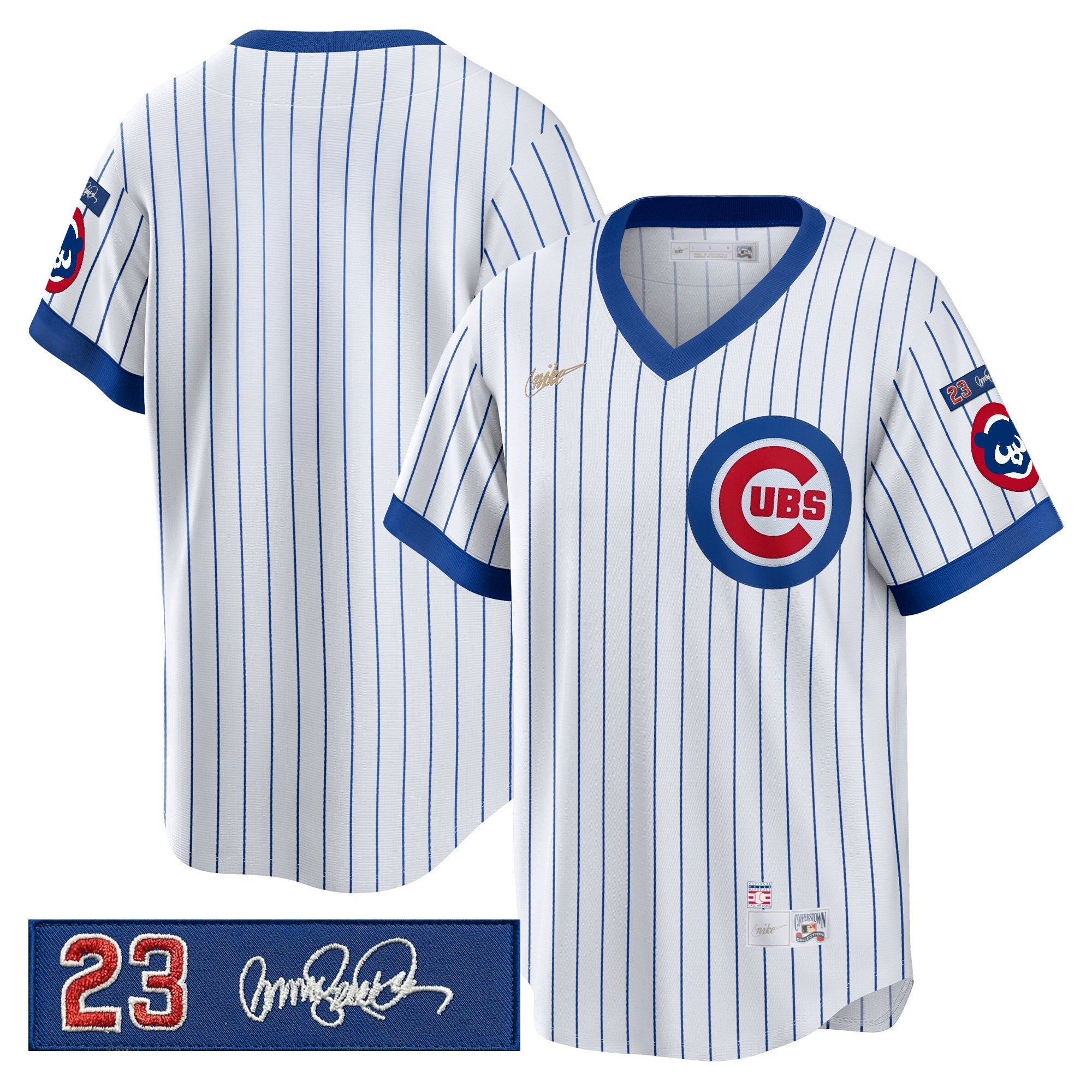 Men’s Chicago ‘Ryne Sandberg Tribute Patch’ Cooperstown Jersey