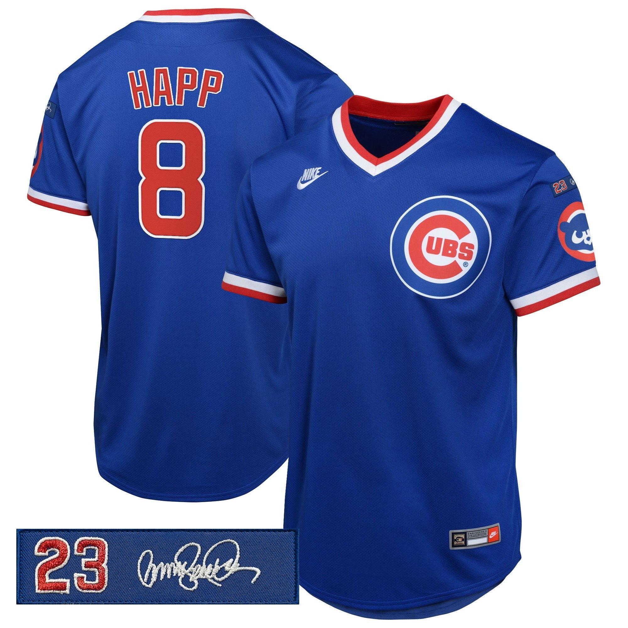 Men’s Chicago ‘Ryne Sandberg Tribute Patch’ Cooperstown Jersey
