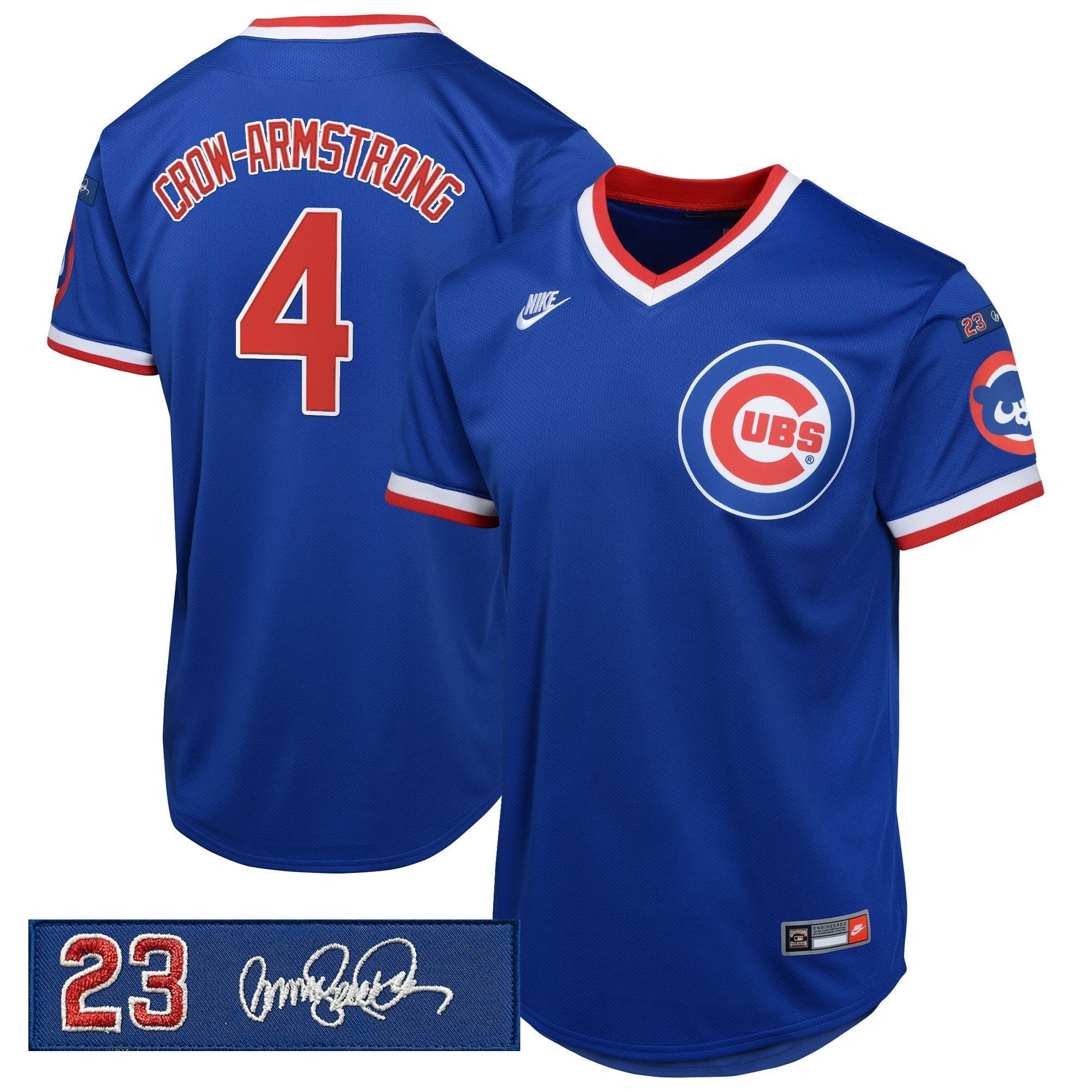 Men’s Chicago ‘Ryne Sandberg Tribute Patch’ Cooperstown Jersey