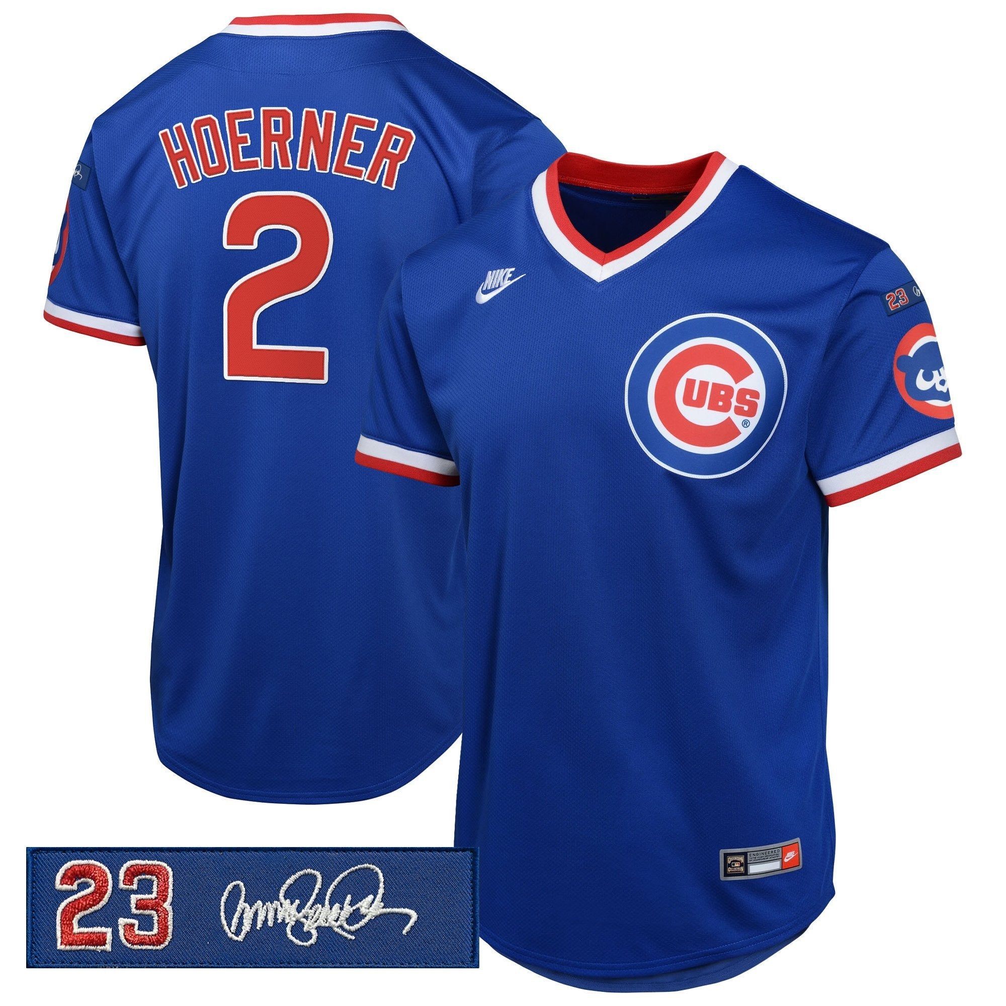 Men’s Chicago ‘Ryne Sandberg Tribute Patch’ Cooperstown Jersey