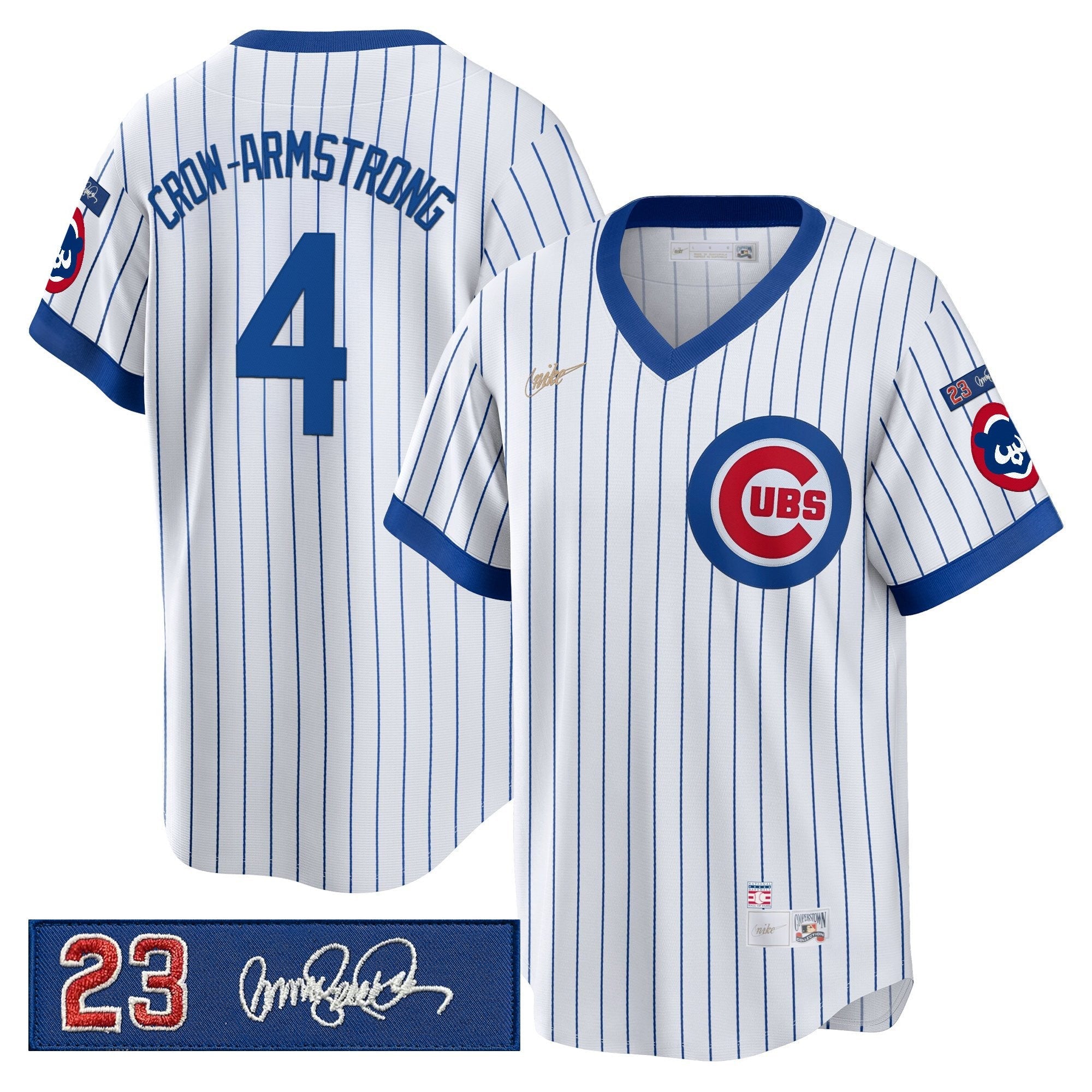 Men’s Chicago ‘Ryne Sandberg Tribute Patch’ Cooperstown Jersey