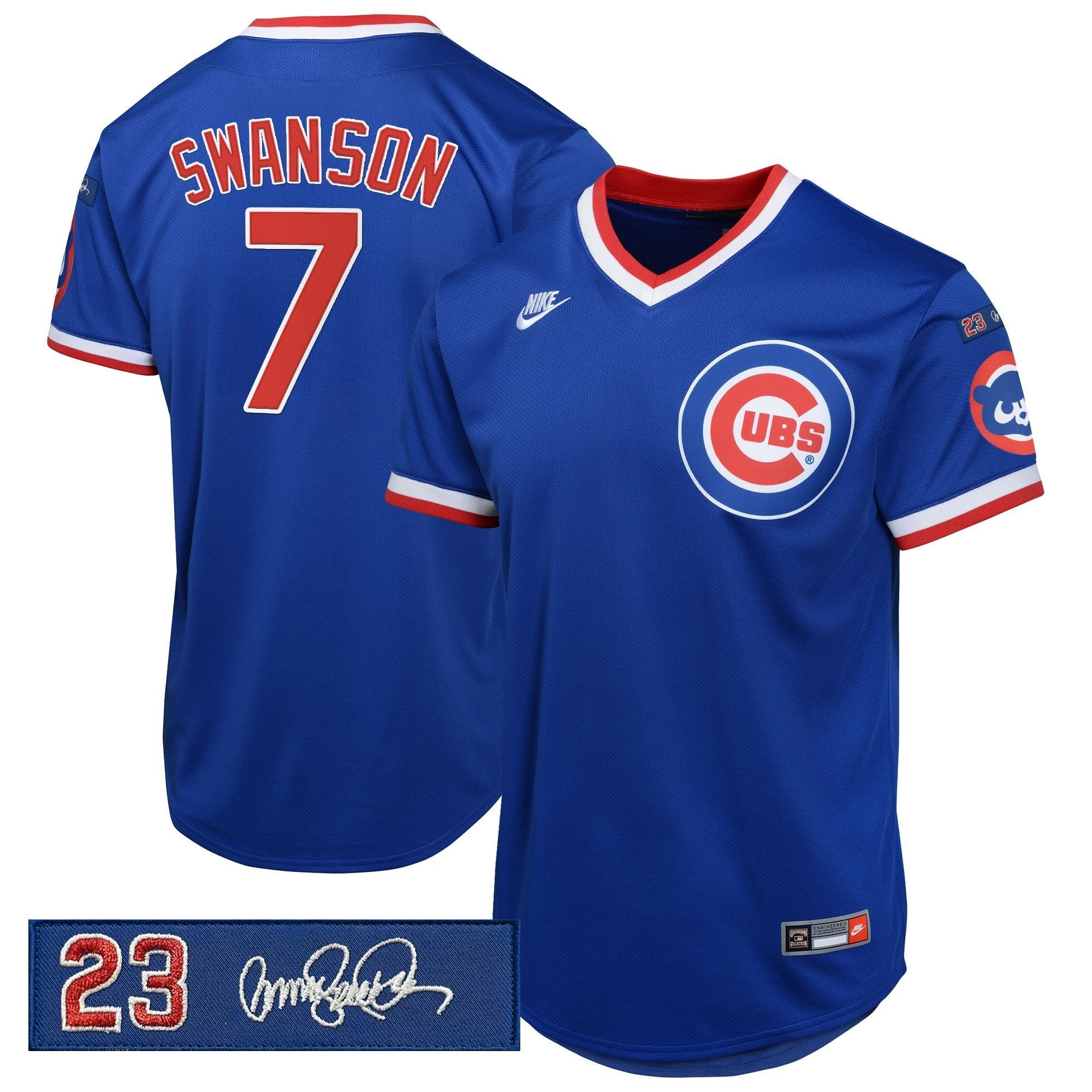 Men’s Chicago ‘Ryne Sandberg Tribute Patch’ Cooperstown Jersey