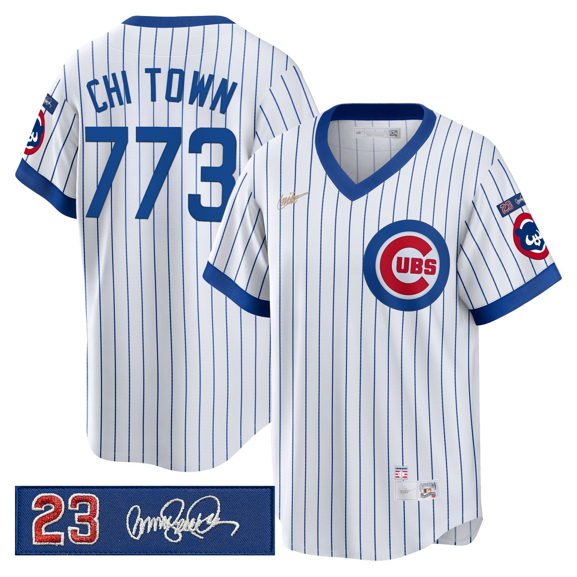 Men’s Chicago ‘Ryne Sandberg Tribute Patch’ Cooperstown Jersey