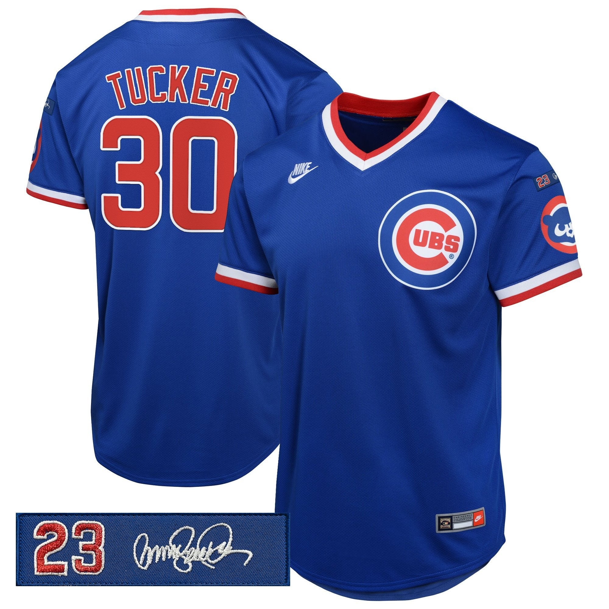 Men’s Chicago ‘Ryne Sandberg Tribute Patch’ Cooperstown Jersey