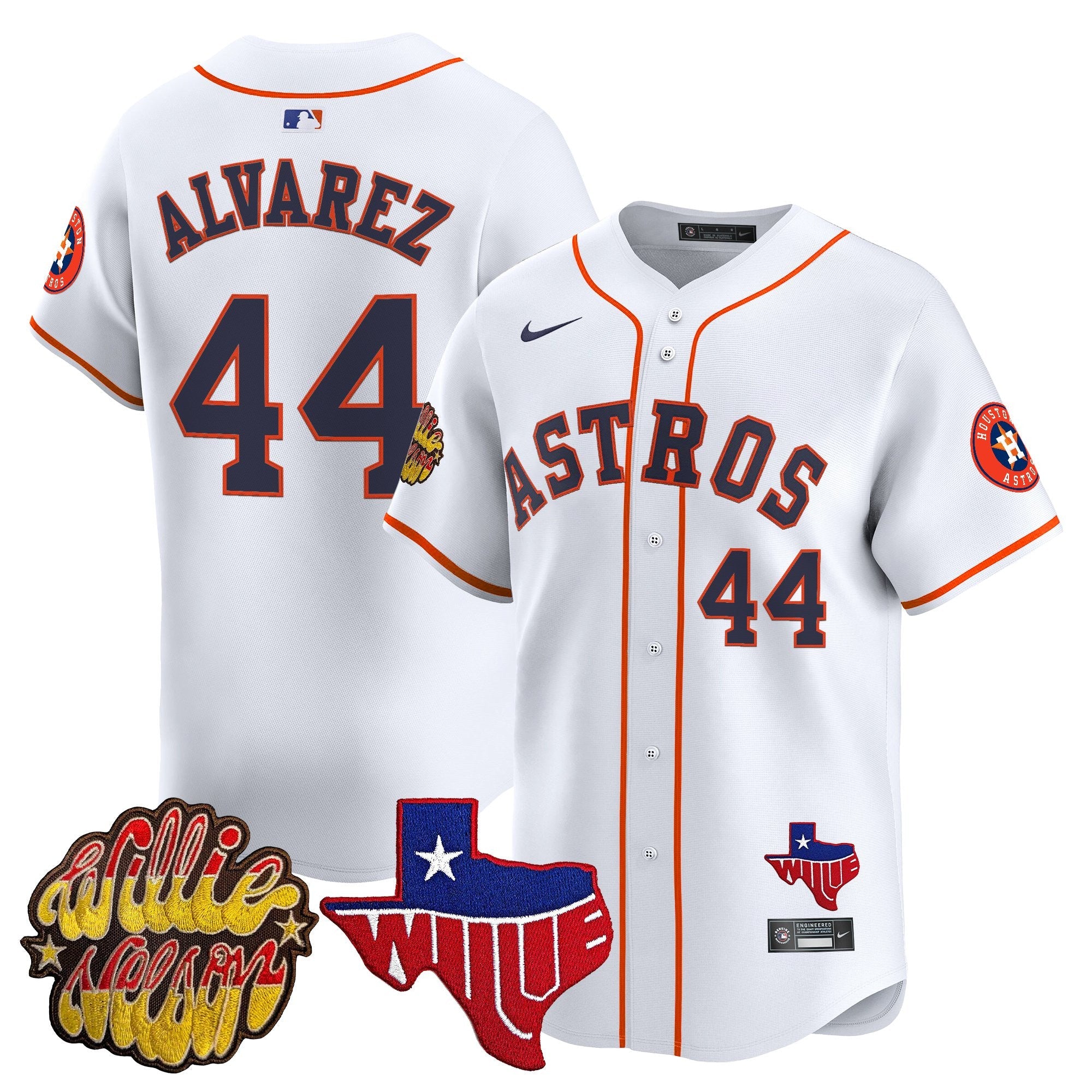 Men’s Houston ‘Willie Nelson Patch’ Vapor Premier Limited Jersey