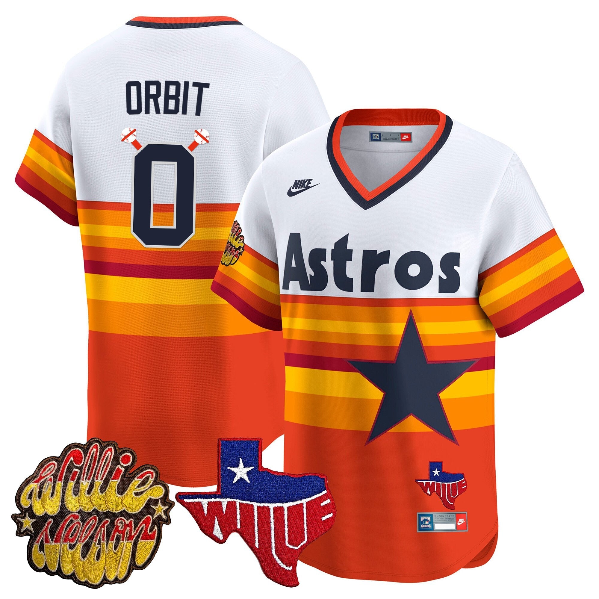 Men’s Houston ‘Willie Nelson Patch’ Vapor Premier Limited Jersey
