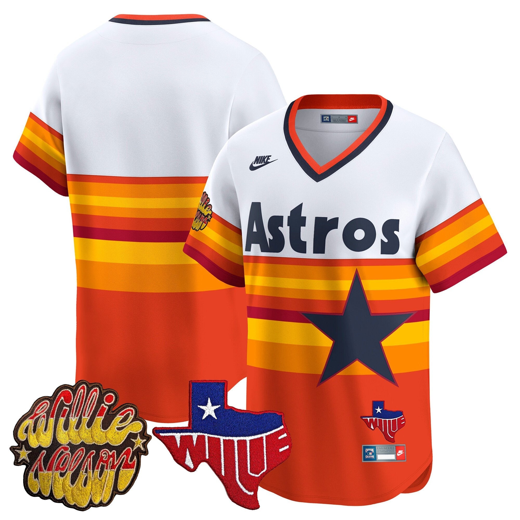 Men’s Houston ‘Willie Nelson Patch’ Vapor Premier Limited Jersey