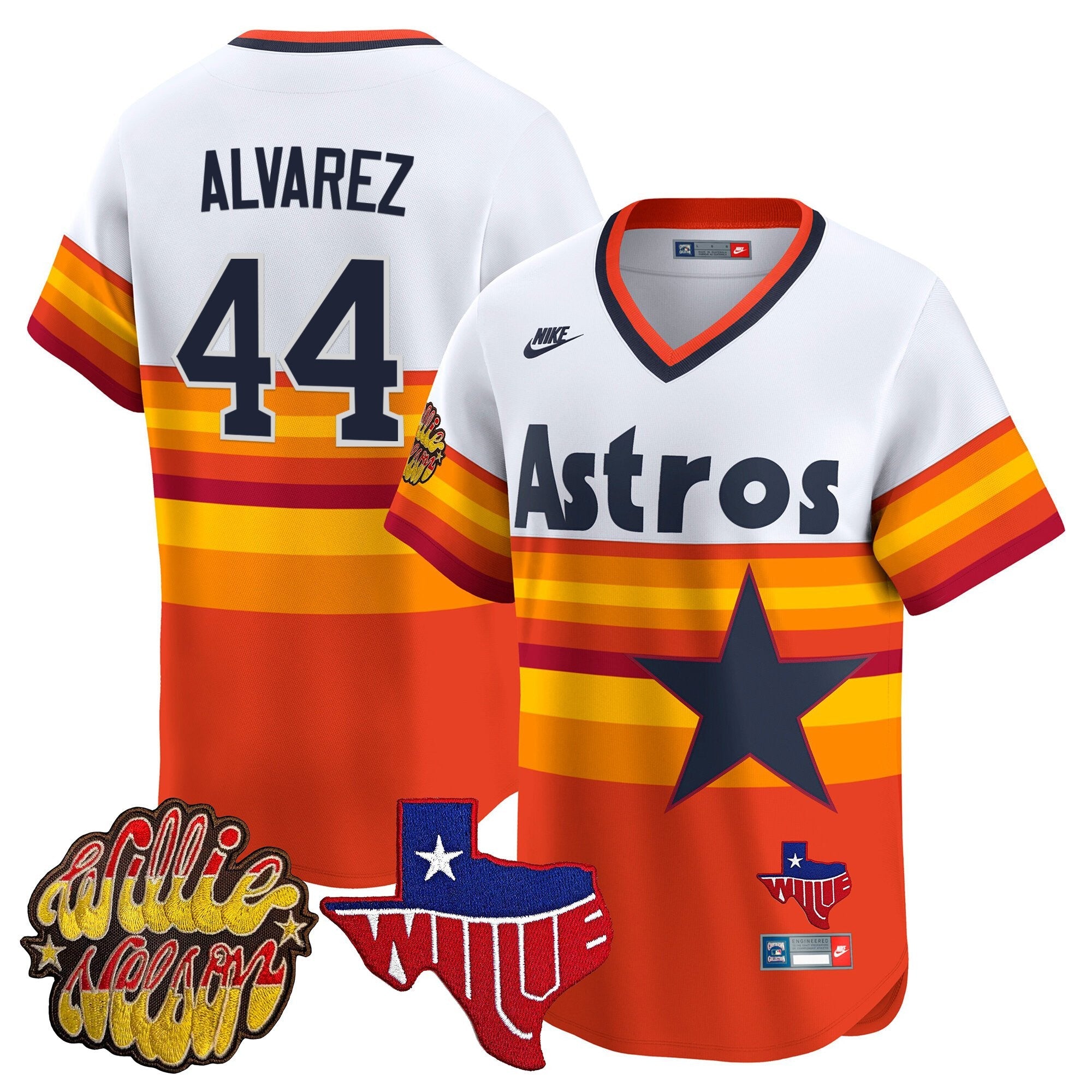 Men’s Houston ‘Willie Nelson Patch’ Vapor Premier Limited Jersey